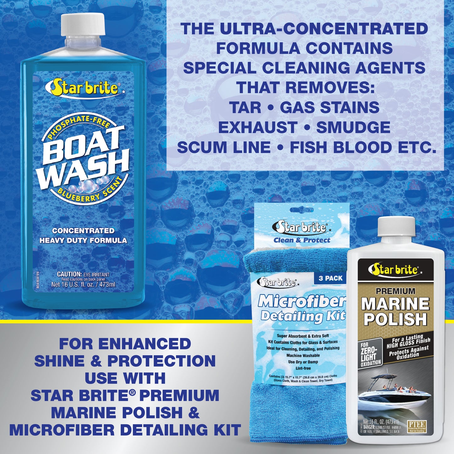Concentrated Boat Wash - Blueberry Scent