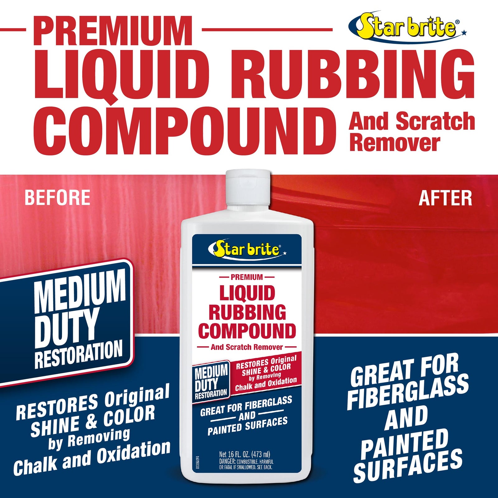 Premium Liquid Rubbing Compound - Medium Duty Restoration