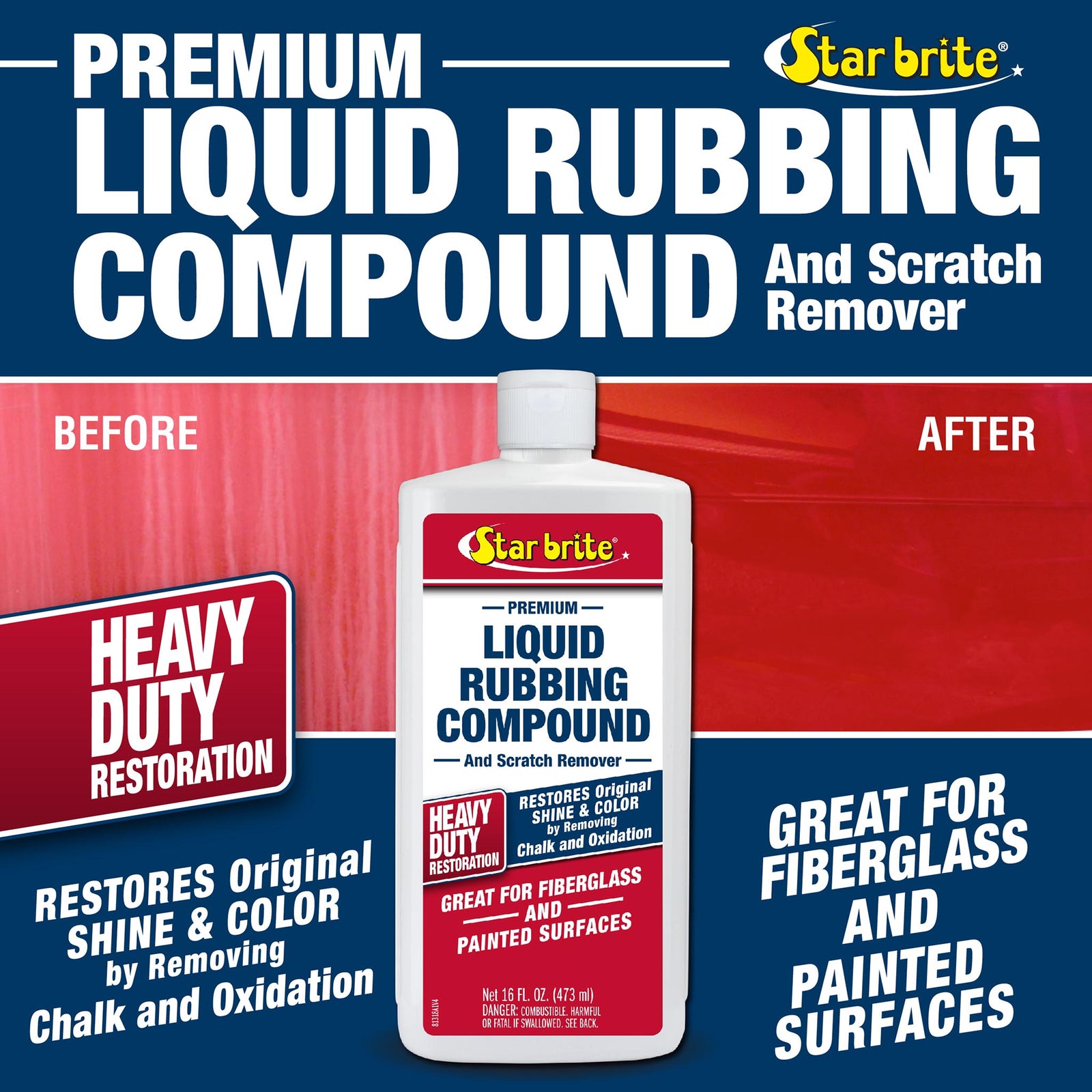 Premium Liquid Rubbing Compound - Medium Duty Restoration