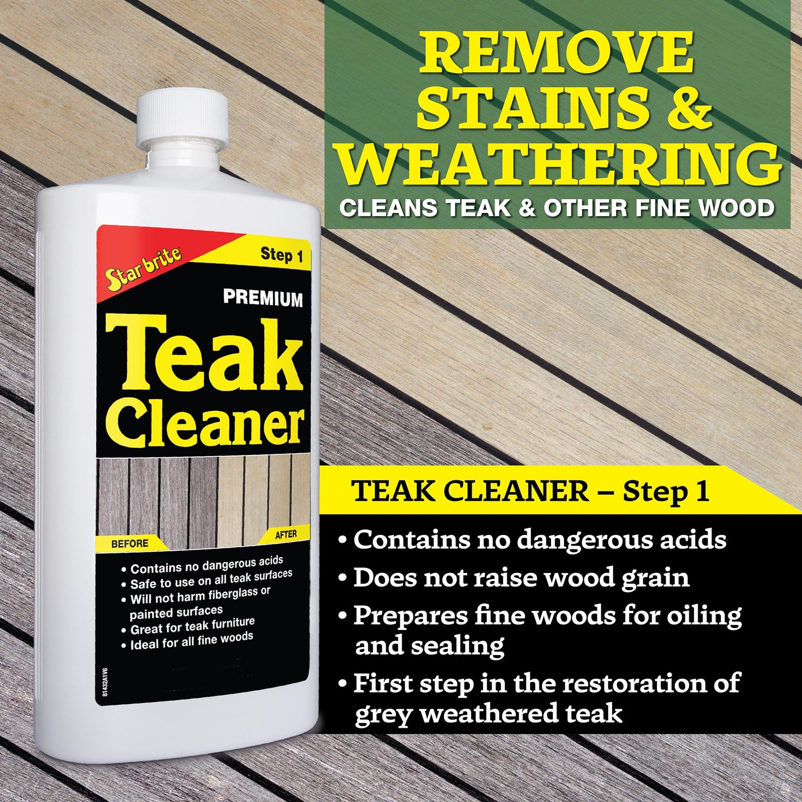 Premium Teak Cleaner - Step 1
