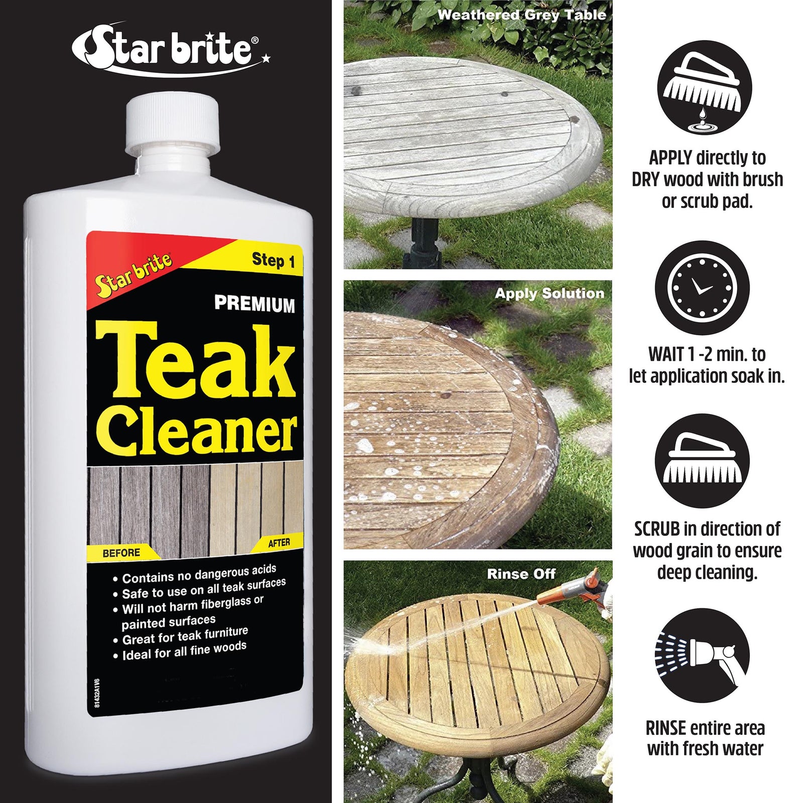 Premium Teak Cleaner - Step 1