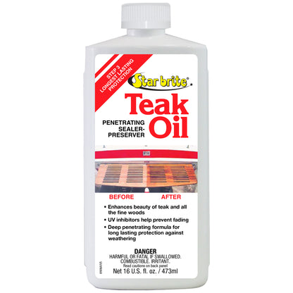 Teak Oil - Long Lasting, Penetrating, Sealer, & Preserver With UV Inhibitors