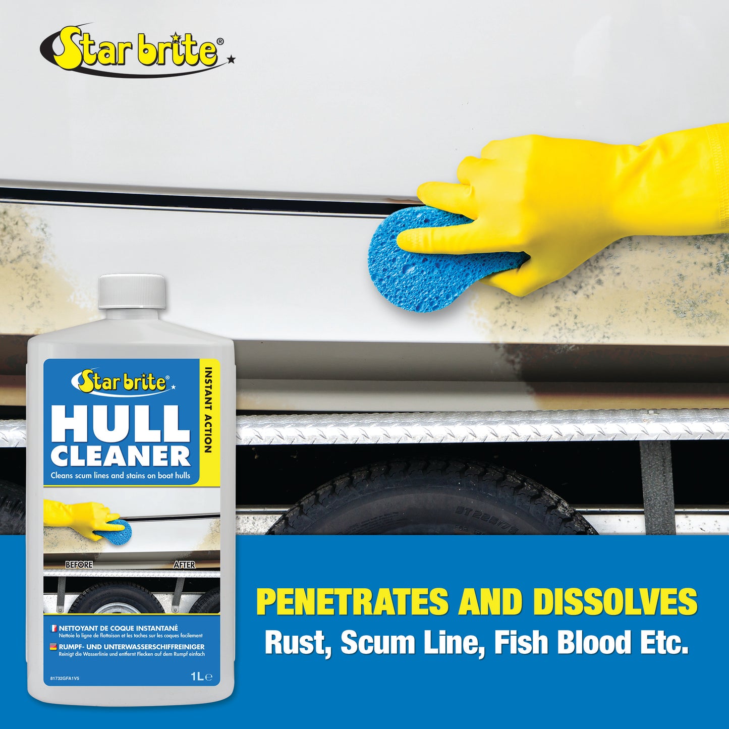 Instant Hull Cleaner - Wipe On, Rinse Off Formula