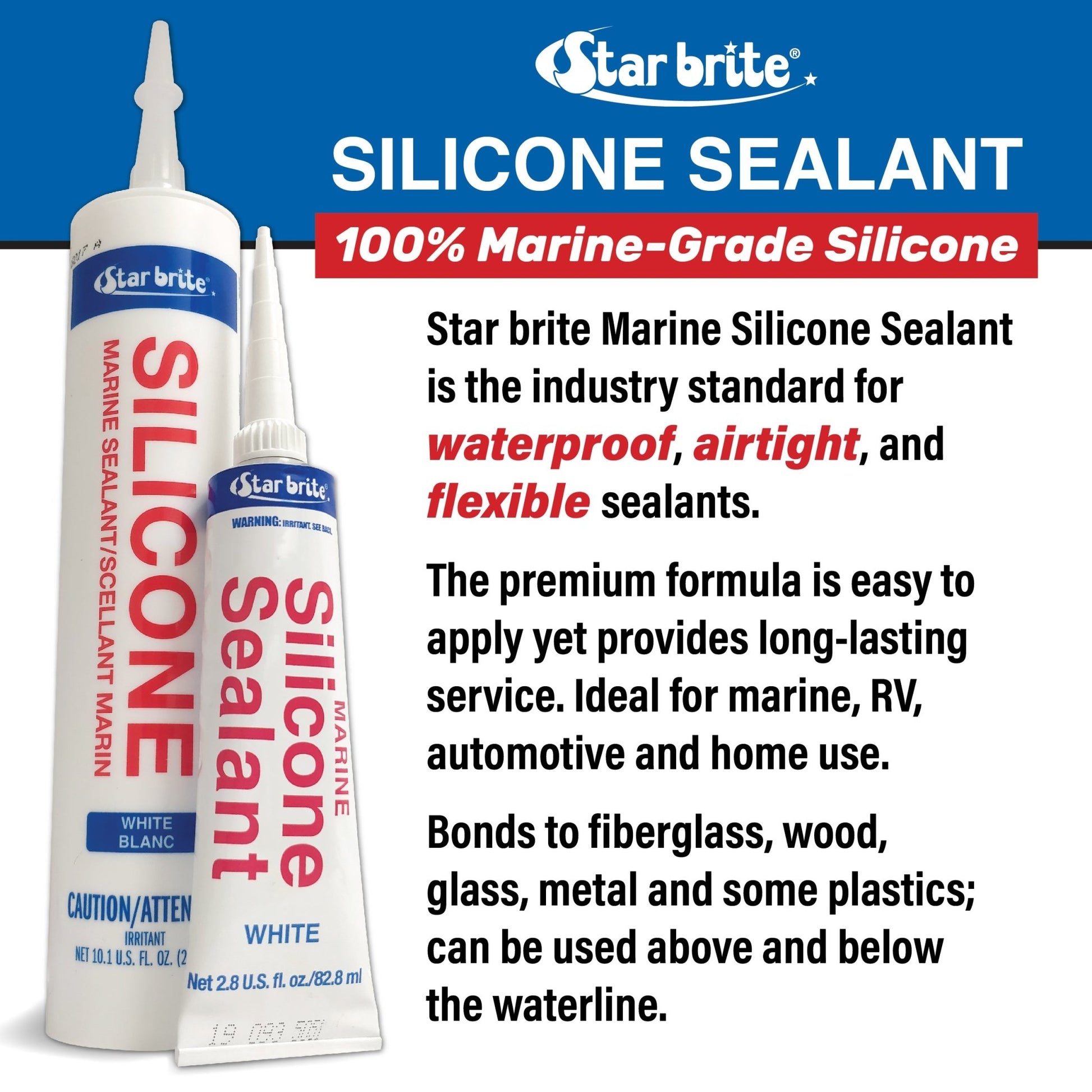 Silicone Sealant - Waterproof, UV Resistant - Star brite Distributing, LLC