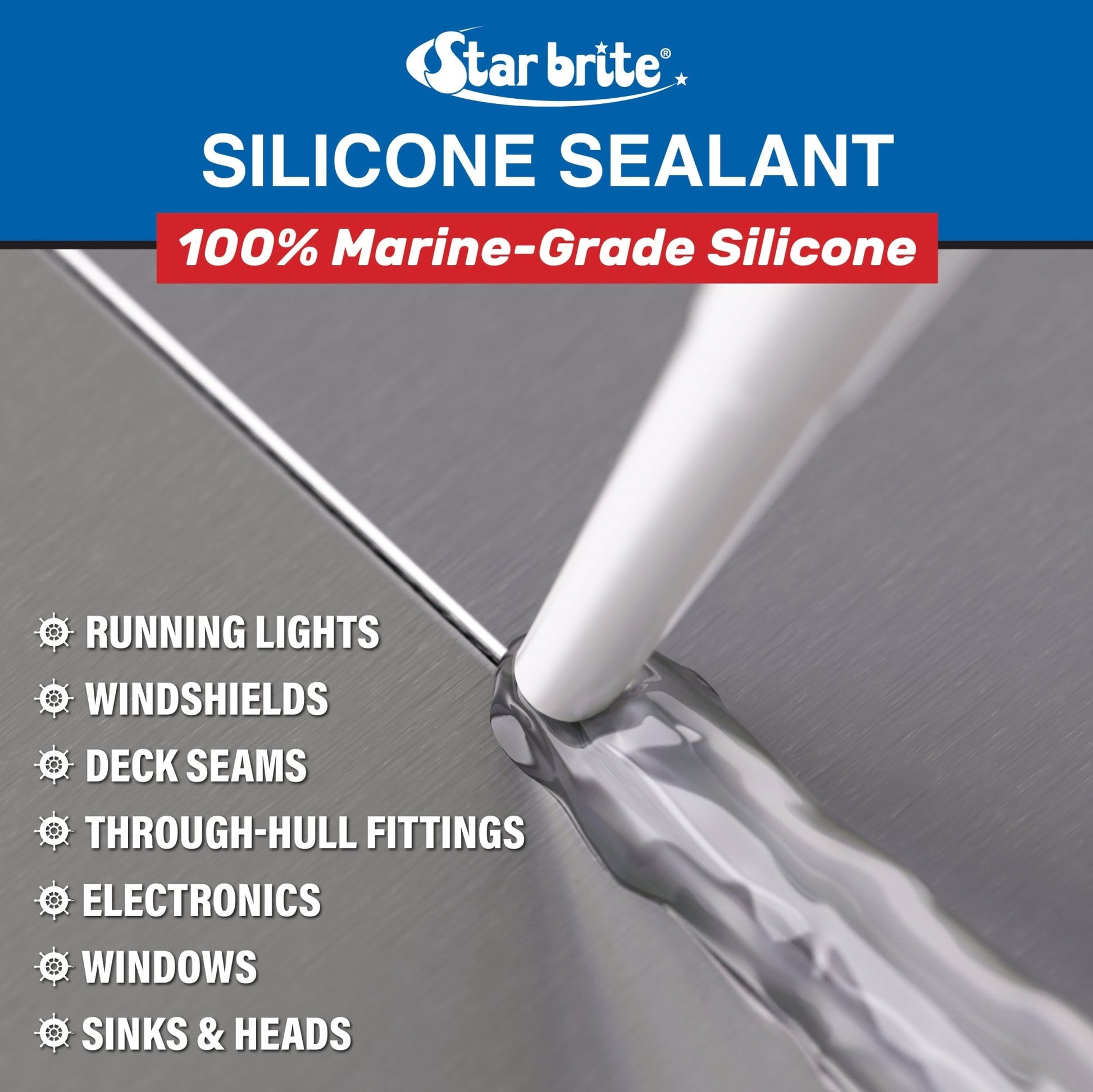 Silicone Sealant - Waterproof, UV Resistant - Star brite Distributing, LLC