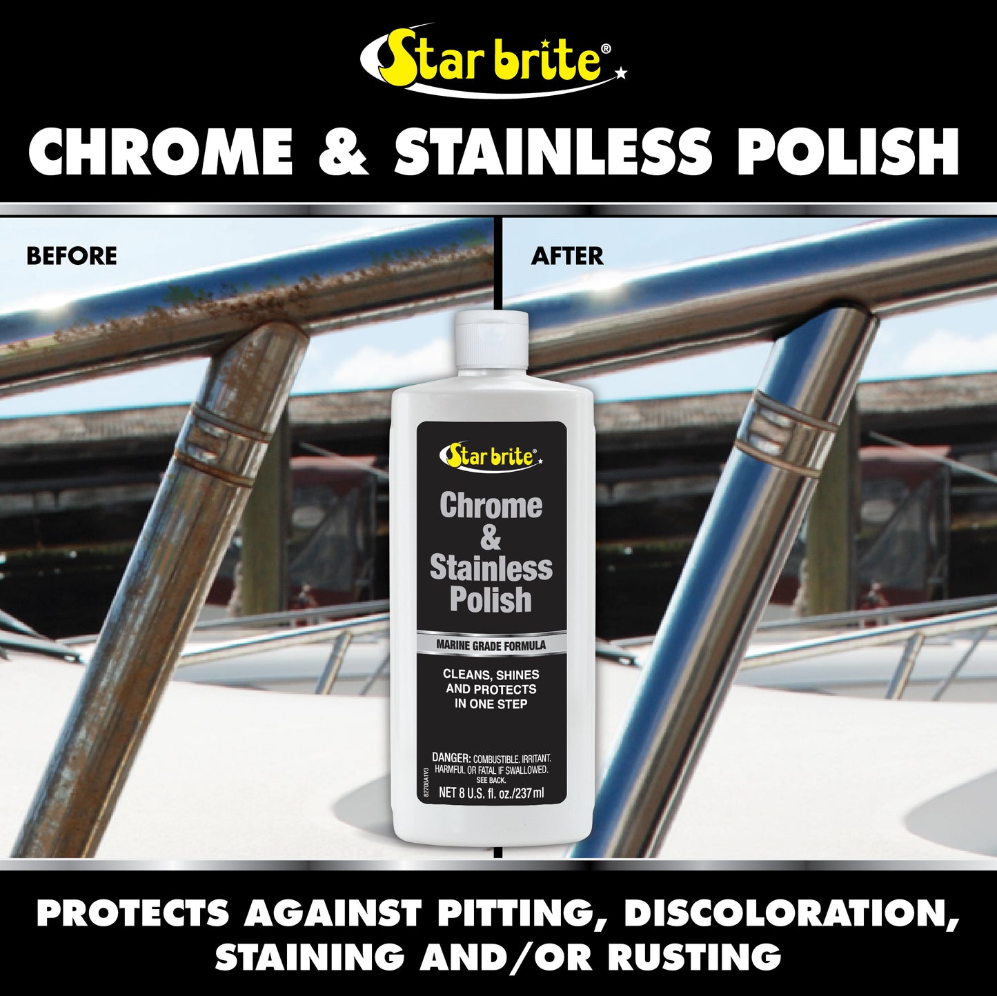Chrome & Stainless Polish - Marine Grade Formula