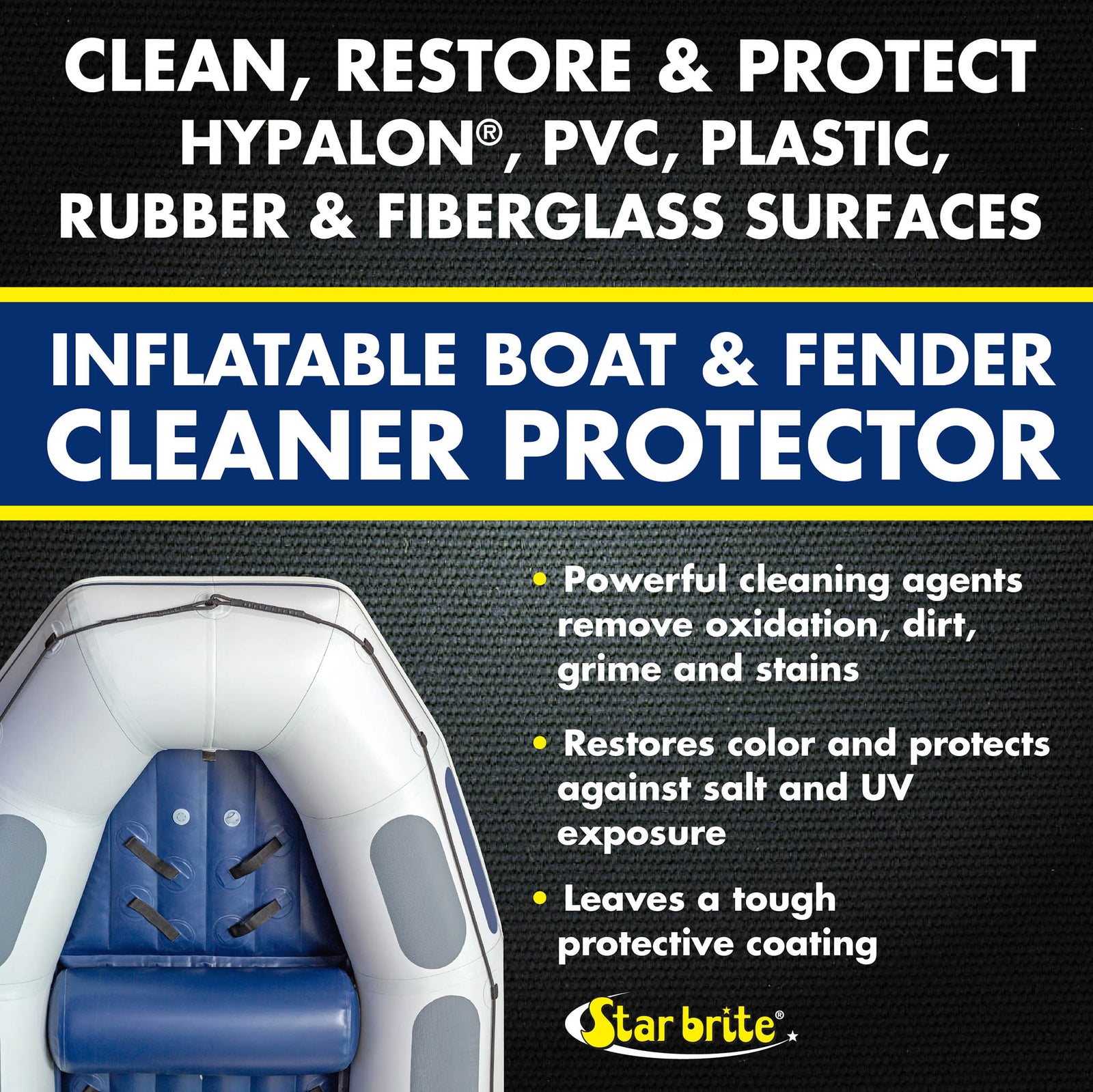 Heavy Duty Inflatable Boat & Fender Cleaner Protector - Star brite Distributing, LLC