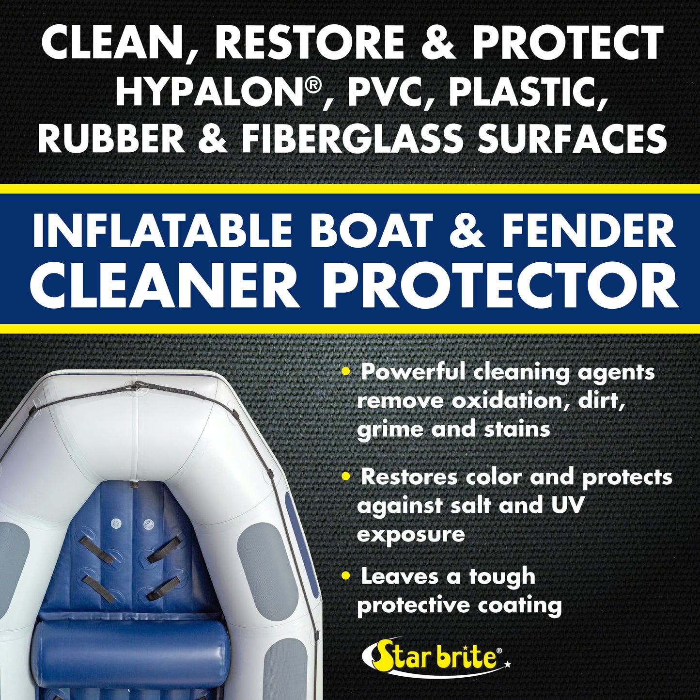 Heavy-Duty Inflatable Boat & Fender Cleaner Protector