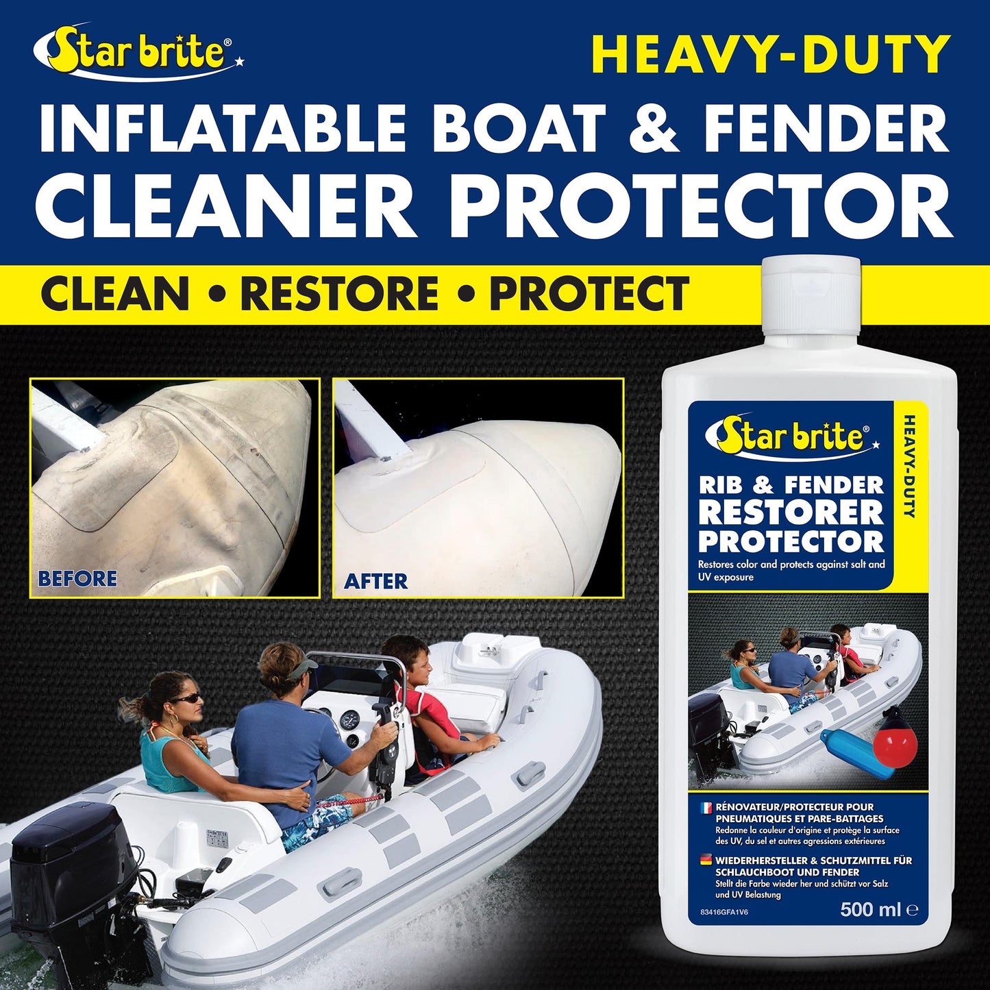 Heavy - Duty Inflatable Boat & Fender Cleaner Protector - Star brite Distributing, LLC