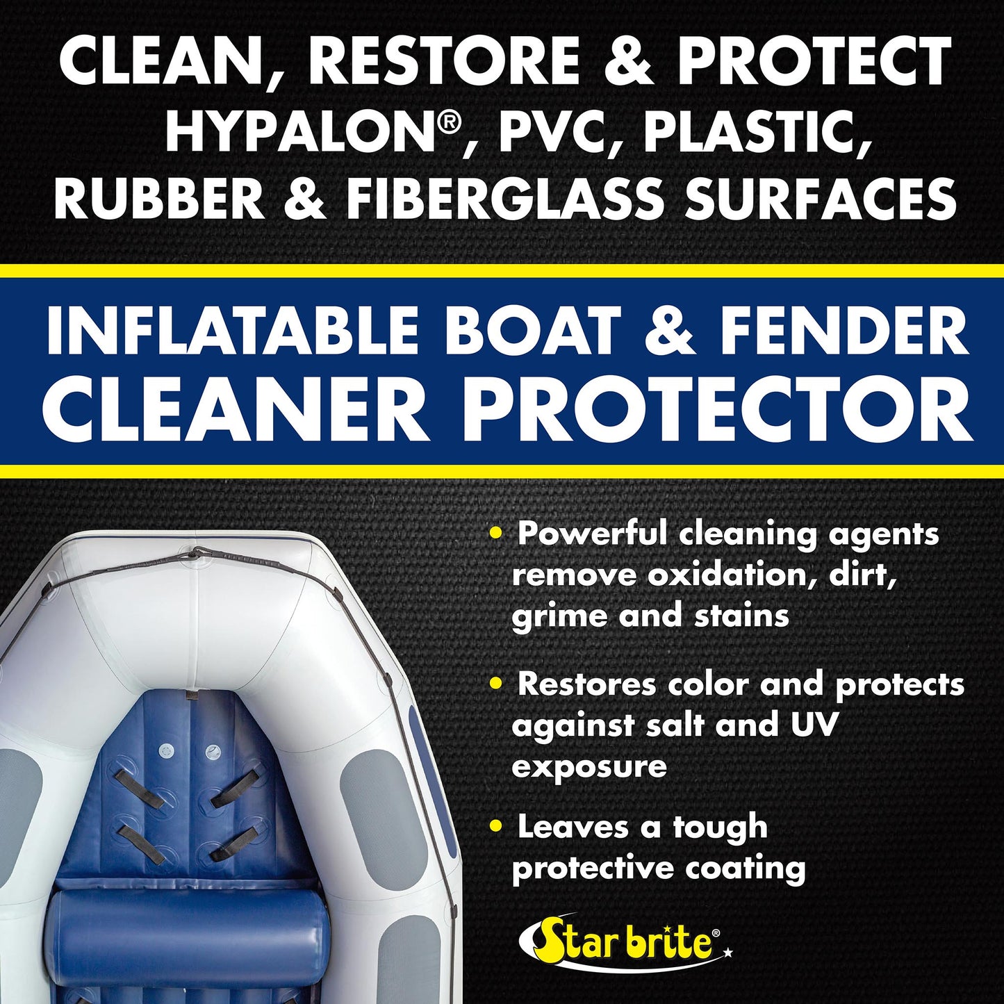 Heavy - Duty Inflatable Boat & Fender Cleaner Protector - Star brite Distributing, LLC