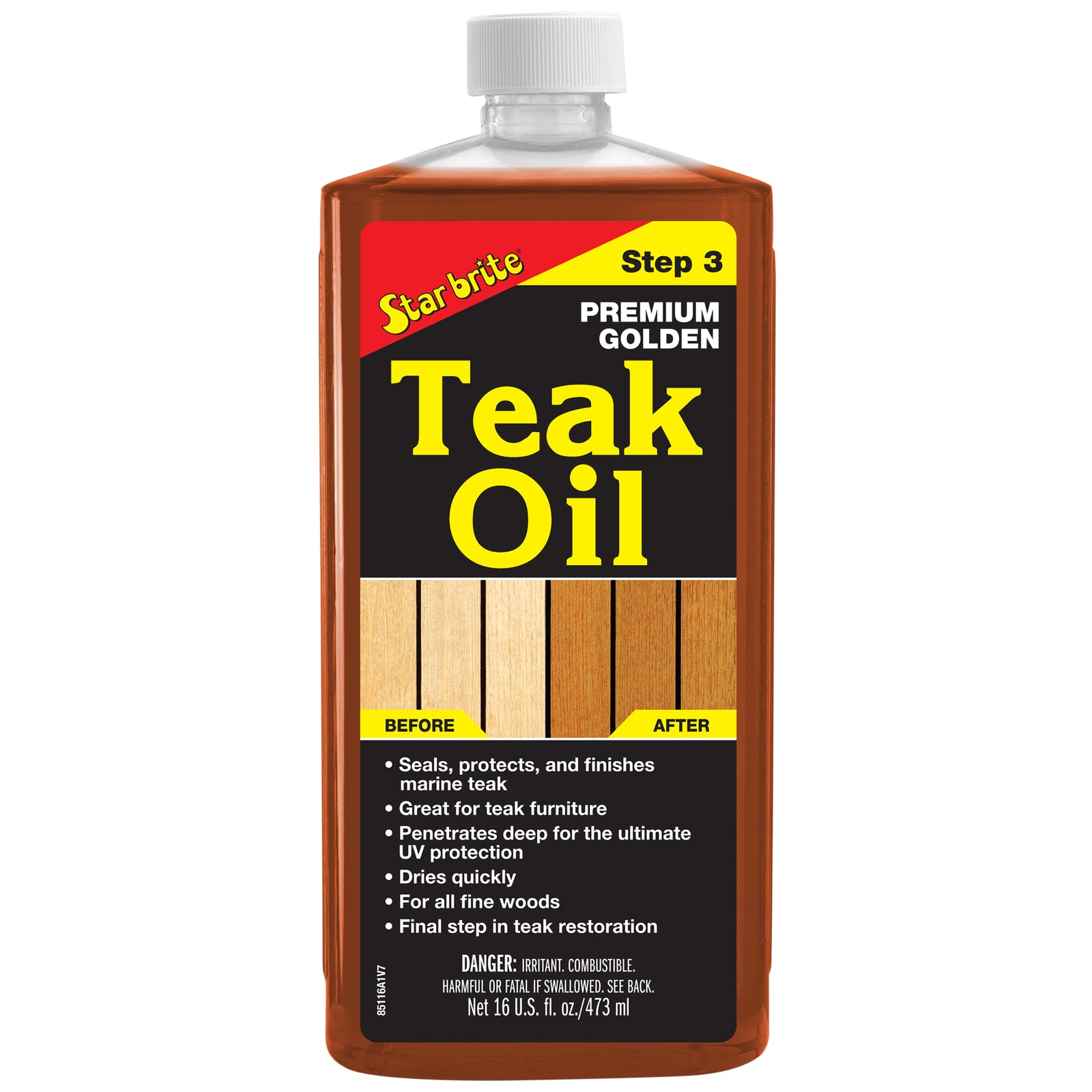 Premium Golden Teak Oil - Step 3 - Star brite Distributing, LLC
