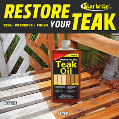 Premium Golden Teak Oil - Step 3 - Star brite Distributing, LLC