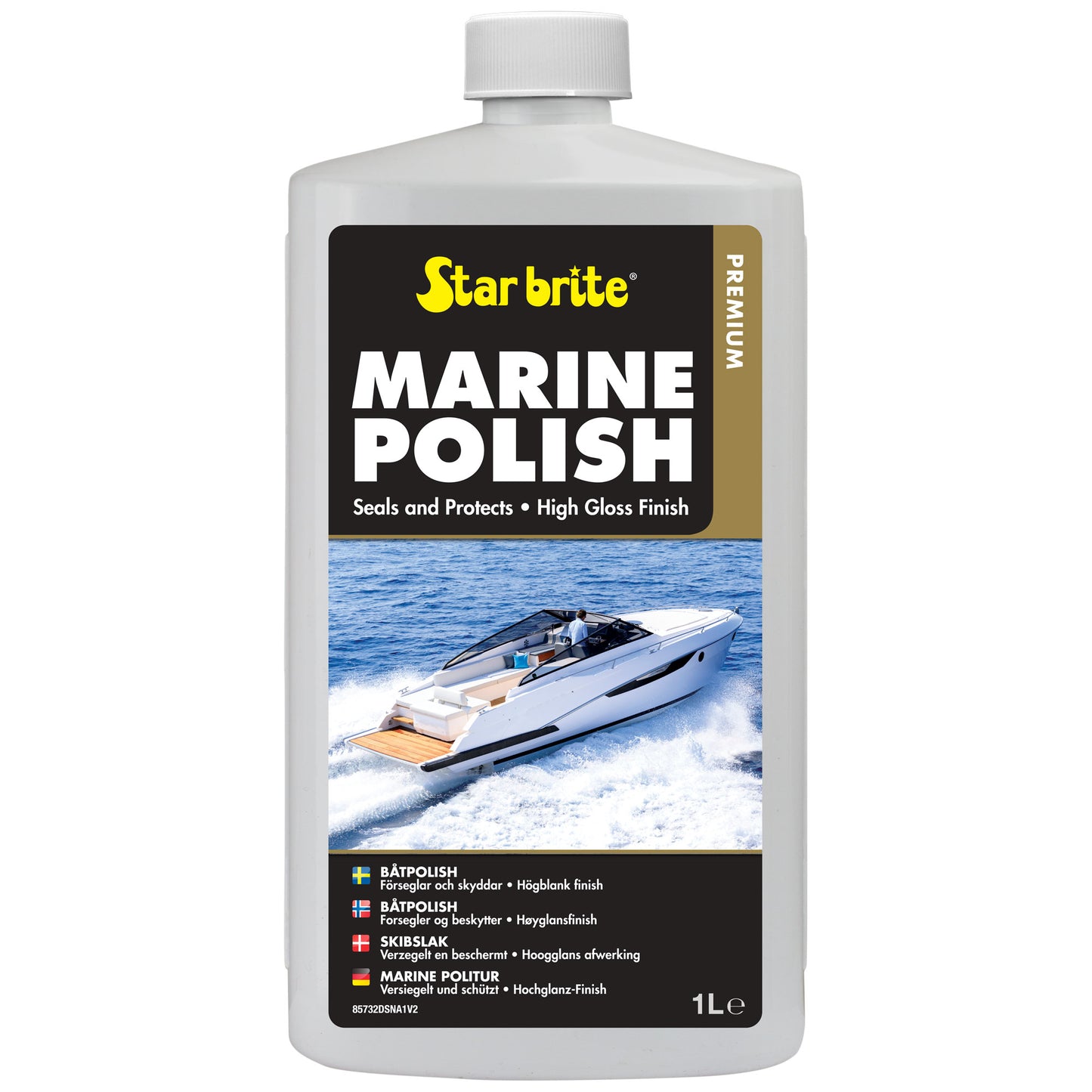 Premium Marine Polish - UV Protection & High Gloss Finish