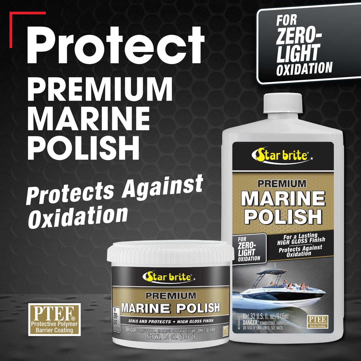 Premium Marine Polish - UV Protection & High Gloss Finish
