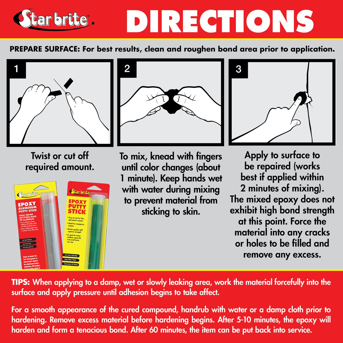Epoxy Putty Stick - Quick, Versatile, Permanent Repairs