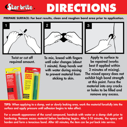 Epoxy Putty Stick - Quick, Versatile, Permanent Repairs