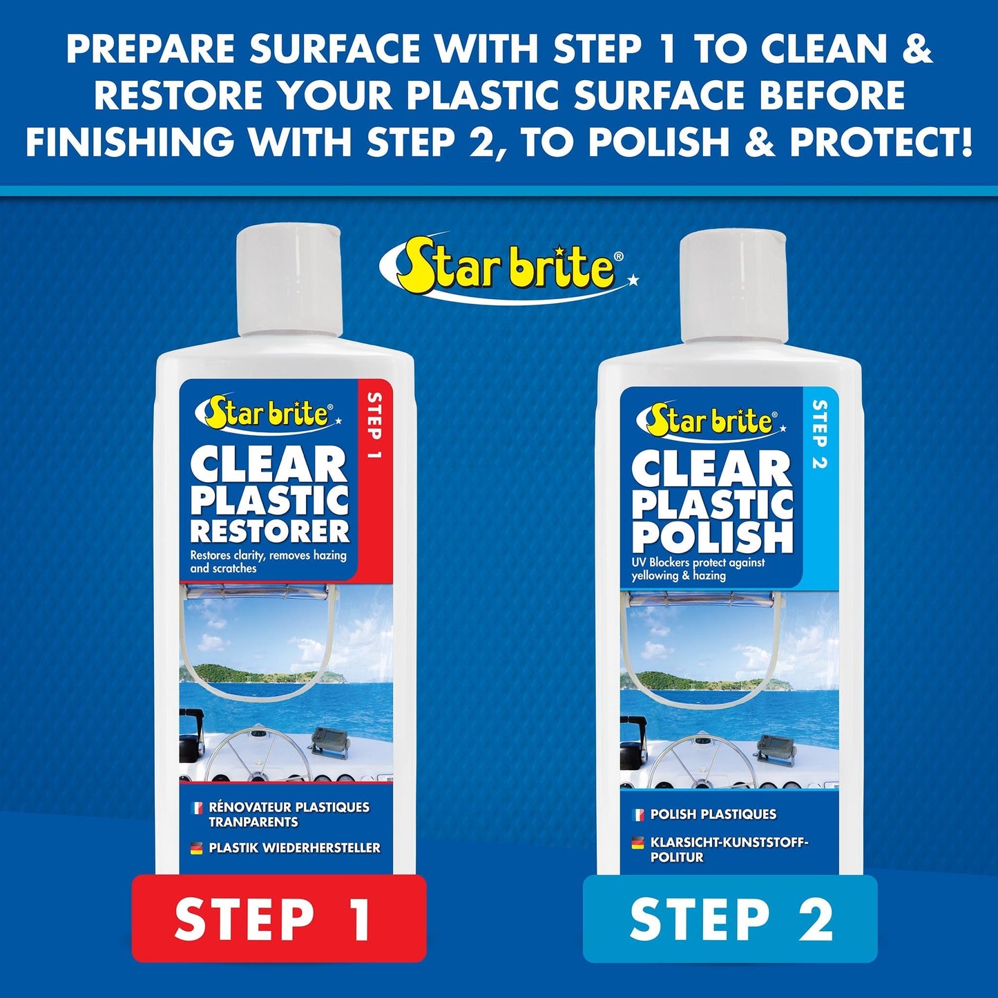 Clear Plastic Polish - Step 2 - Star brite Distributing, LLC