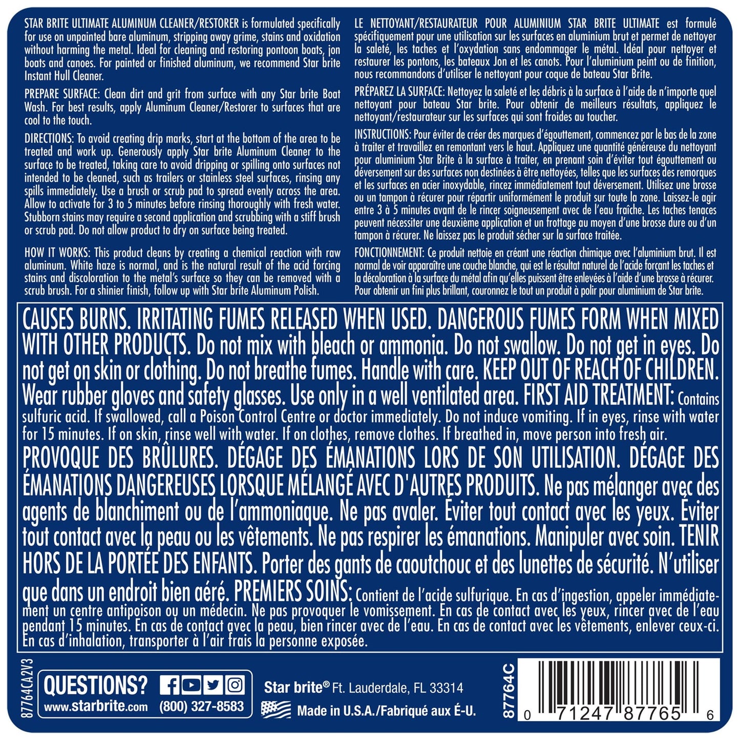 Ultimate Aluminum Cleaner & Restorer - Star brite Distributing, LLC