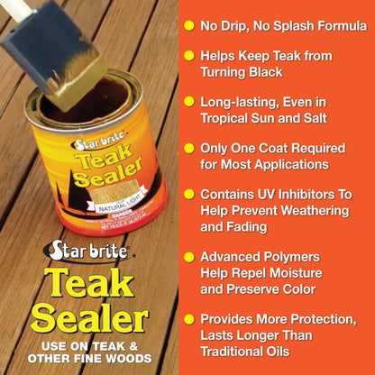 Teak Sealer - No Drip, No Splash Formula - Natural Light