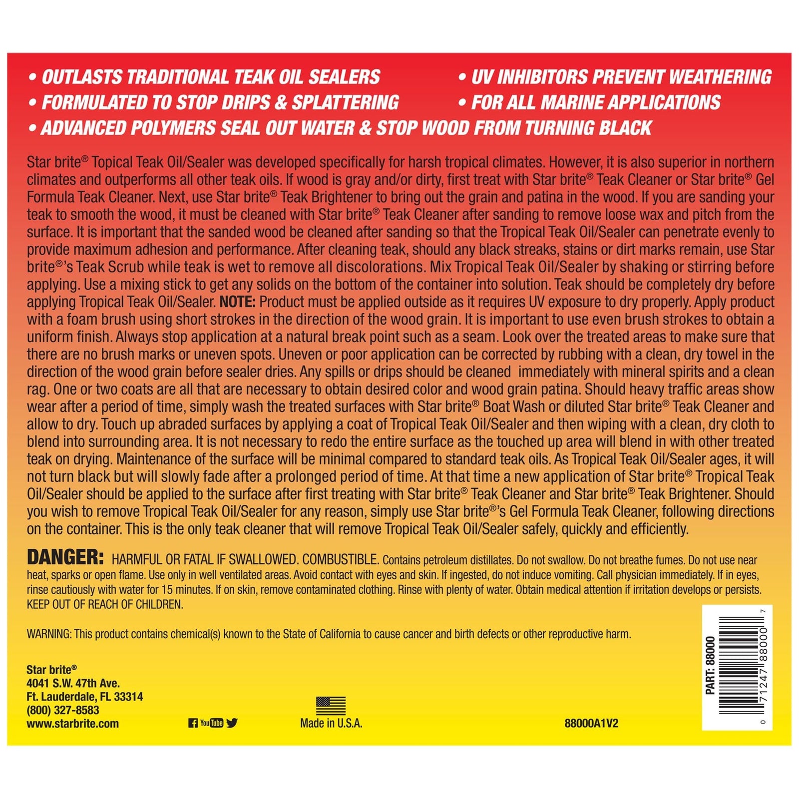 Classic Teak Teak Sealer - Star brite Distributing, LLC