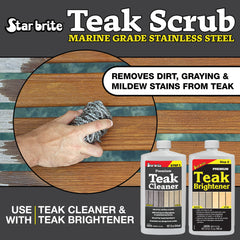 Marine Grade Stainless Steel Teak Scrub