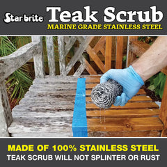 Marine Grade Stainless Steel Teak Scrub