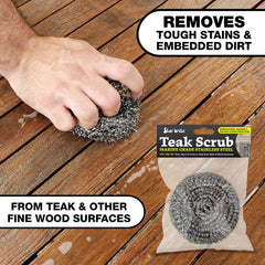 Marine Grade Stainless Steel Teak Scrub