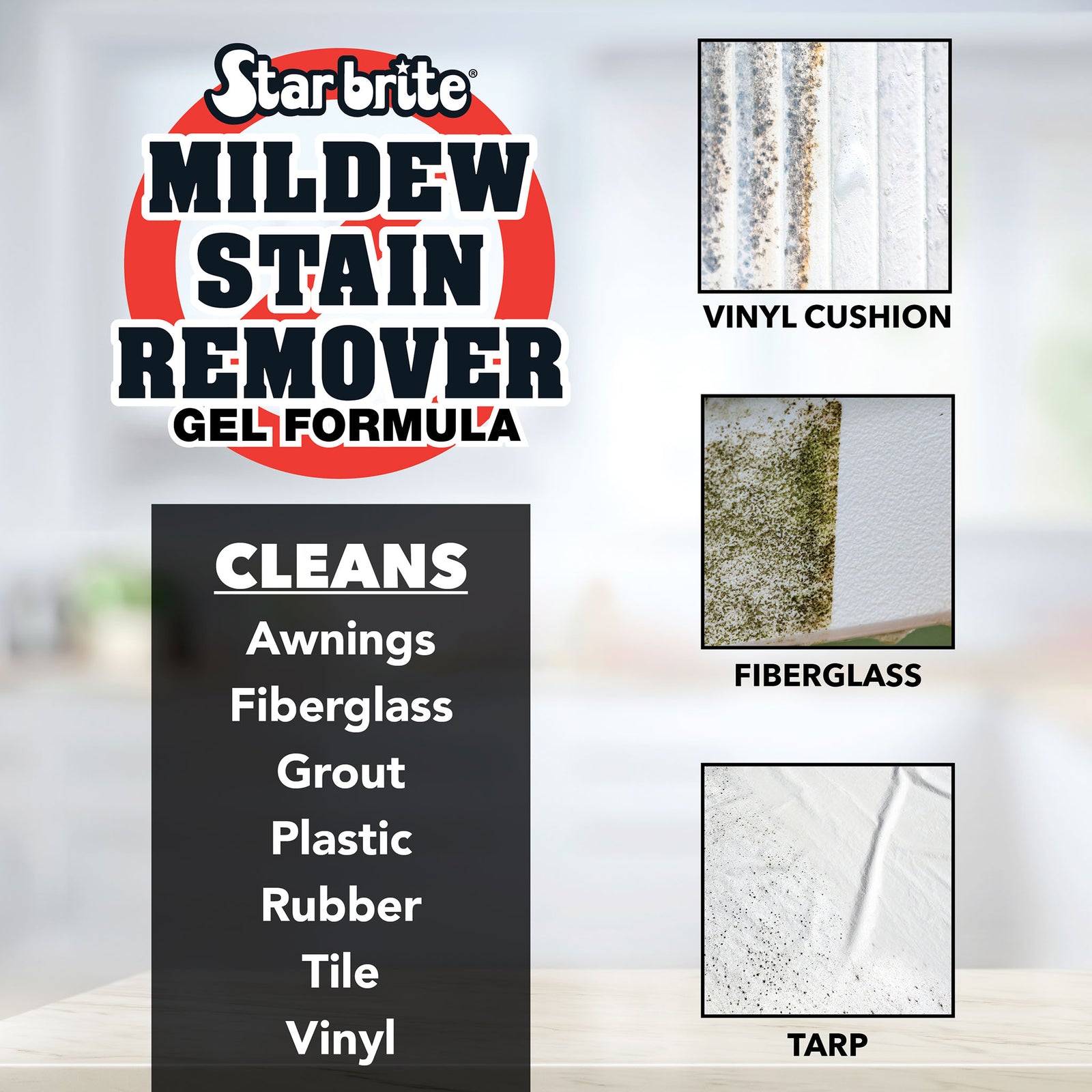 Mildew Stain Remover Gel