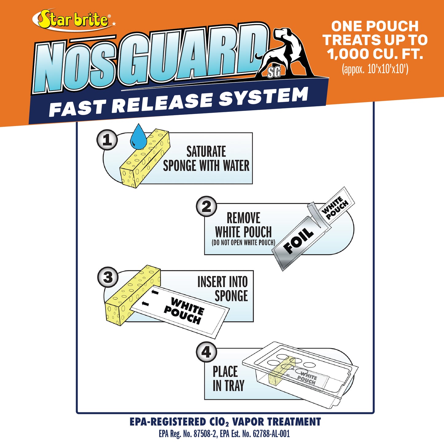 Mildew Odor Control Bags - Slow Release, Twin Pack