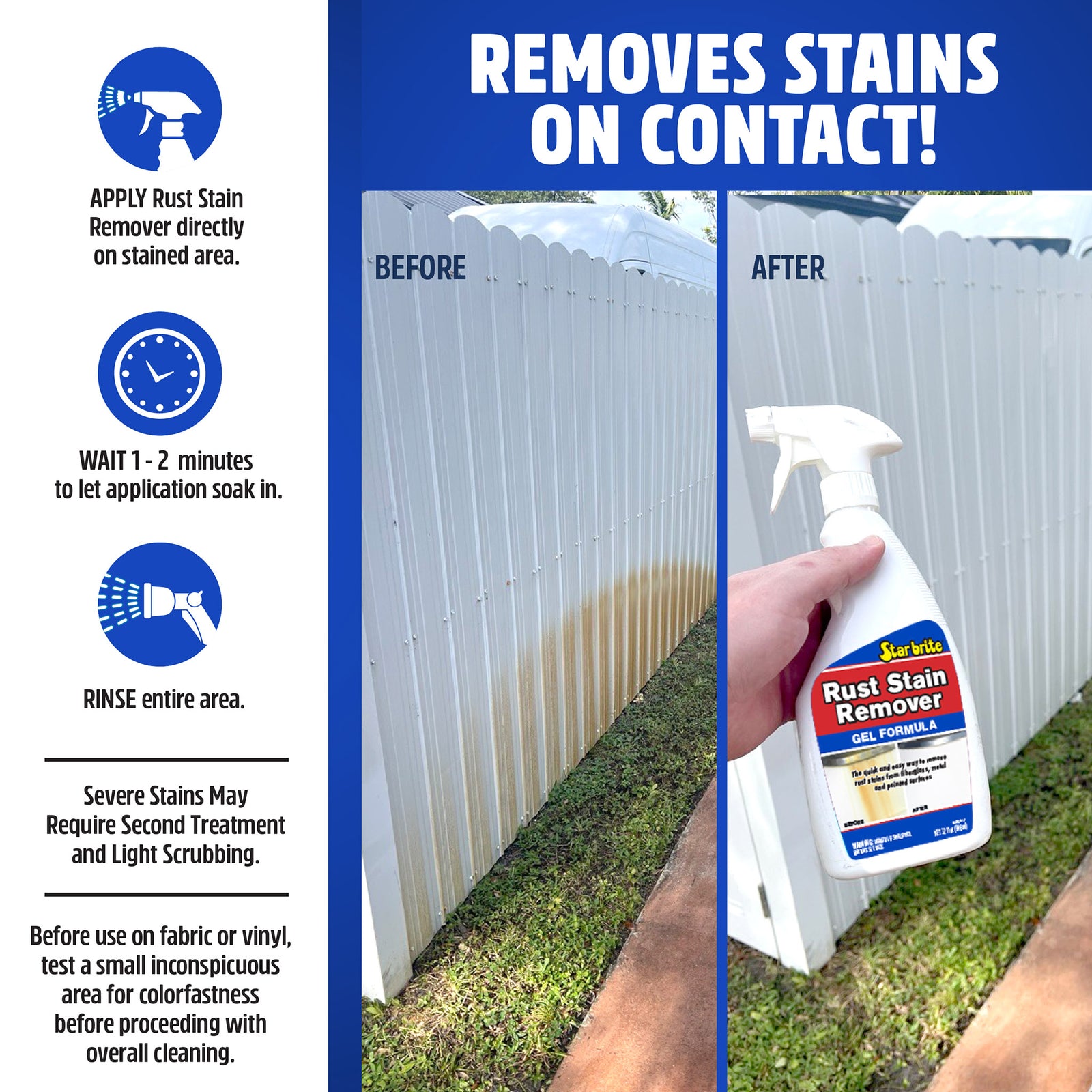 Rust Stain Remover Gel Formula