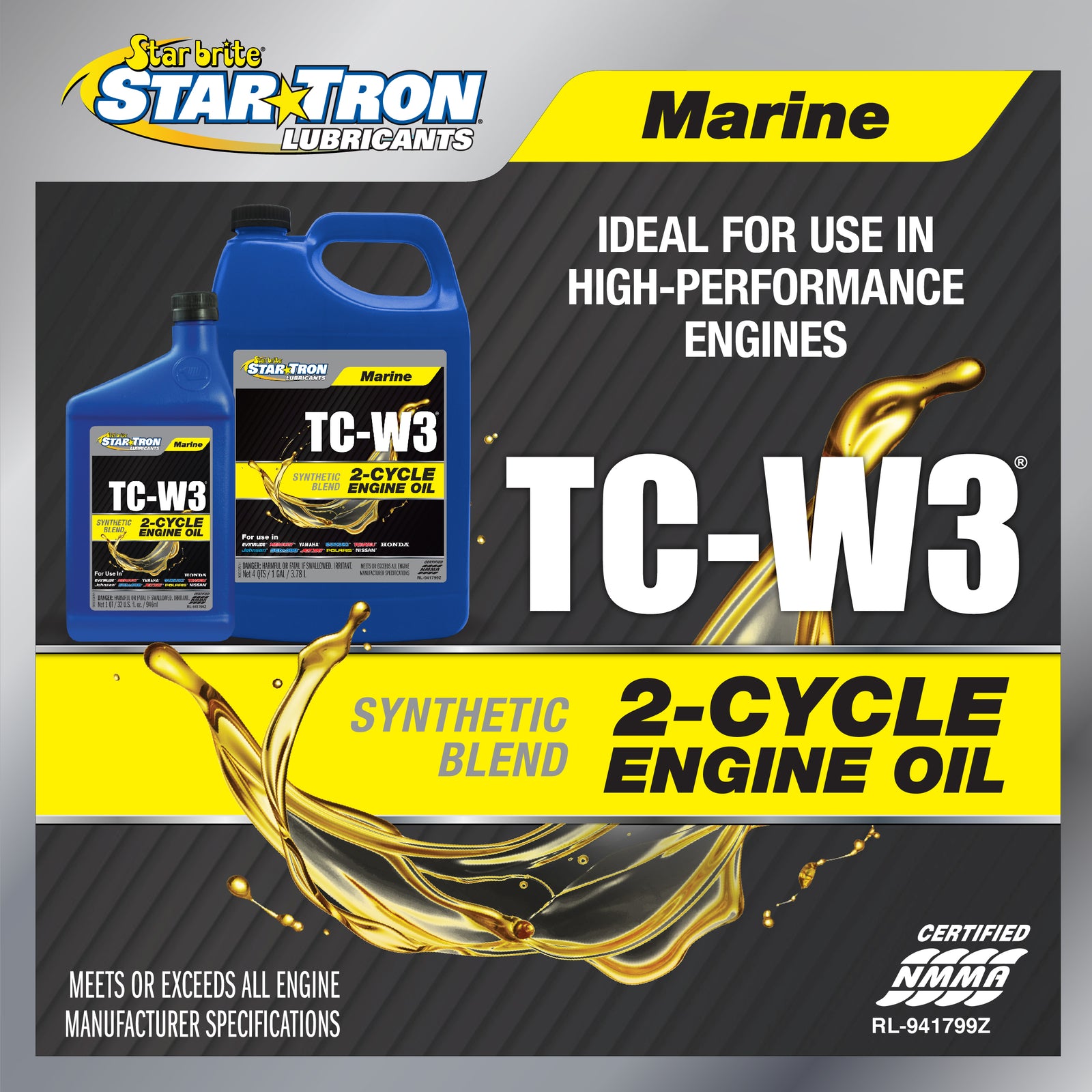 2-Cycle Synthetic Blend Engine Oil TC-W3