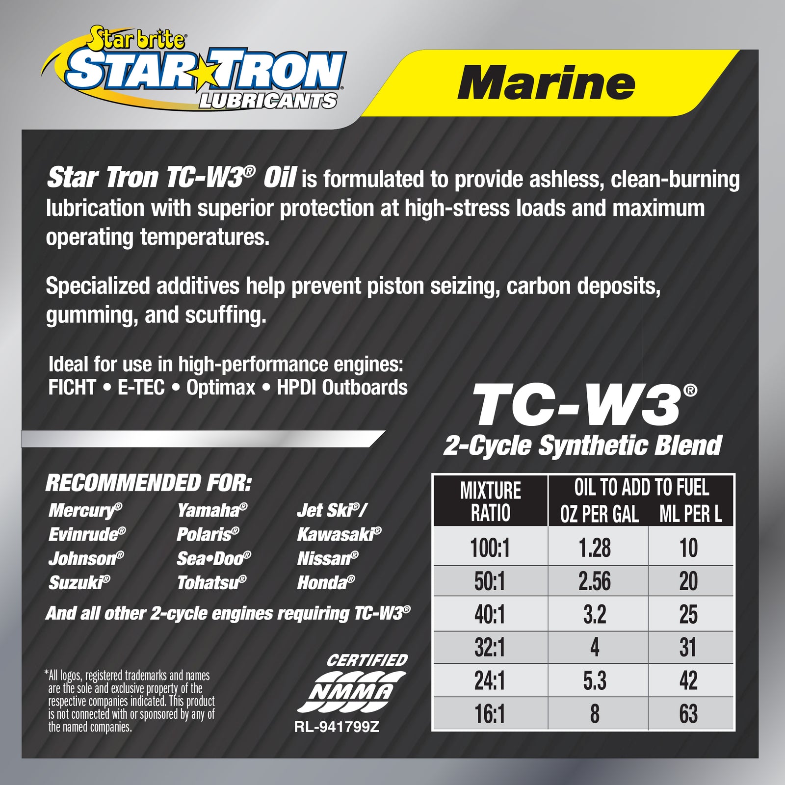 2-Cycle Synthetic Blend Engine Oil TC-W3