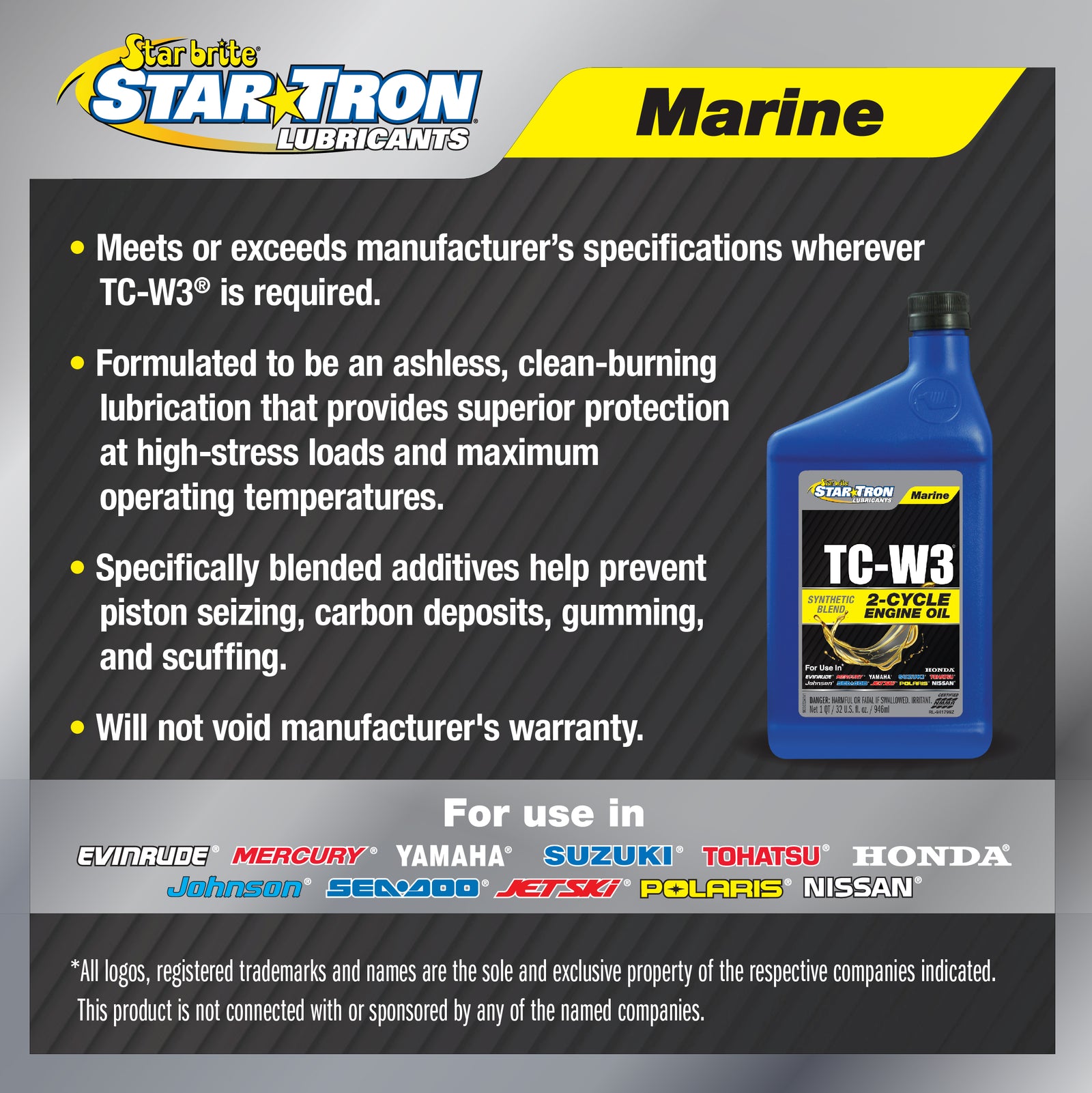 2-Cycle Synthetic Blend Engine Oil TC-W3