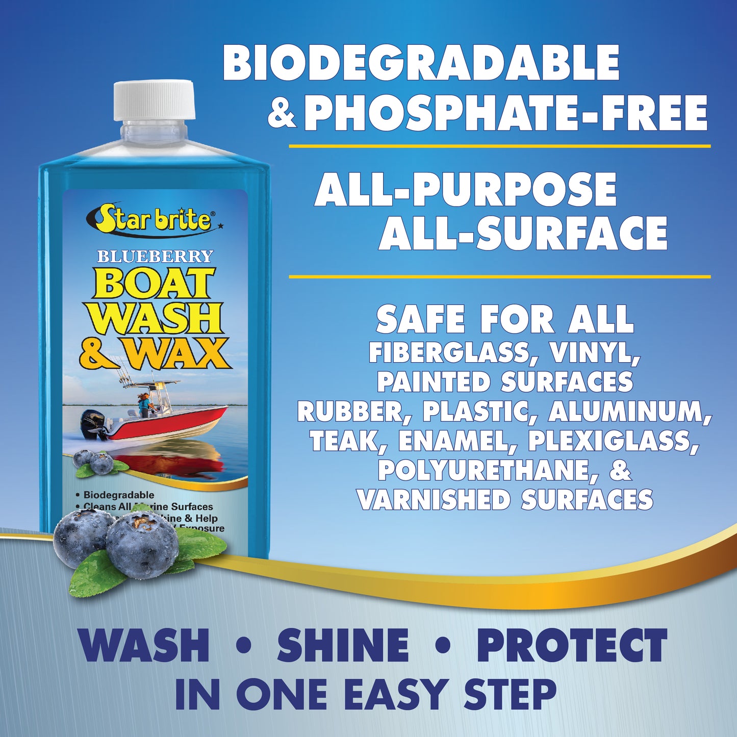 Boat Wash & Wax - Blueberry Scent
