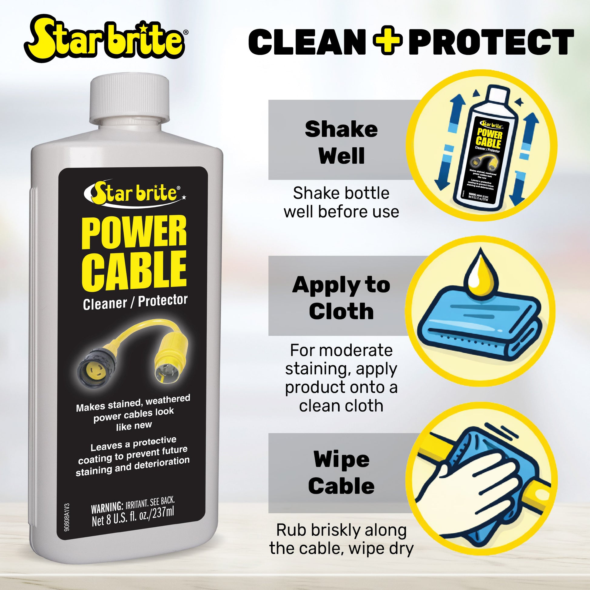 Power Cable Cleaner & Protector - Star brite Distributing, LLC