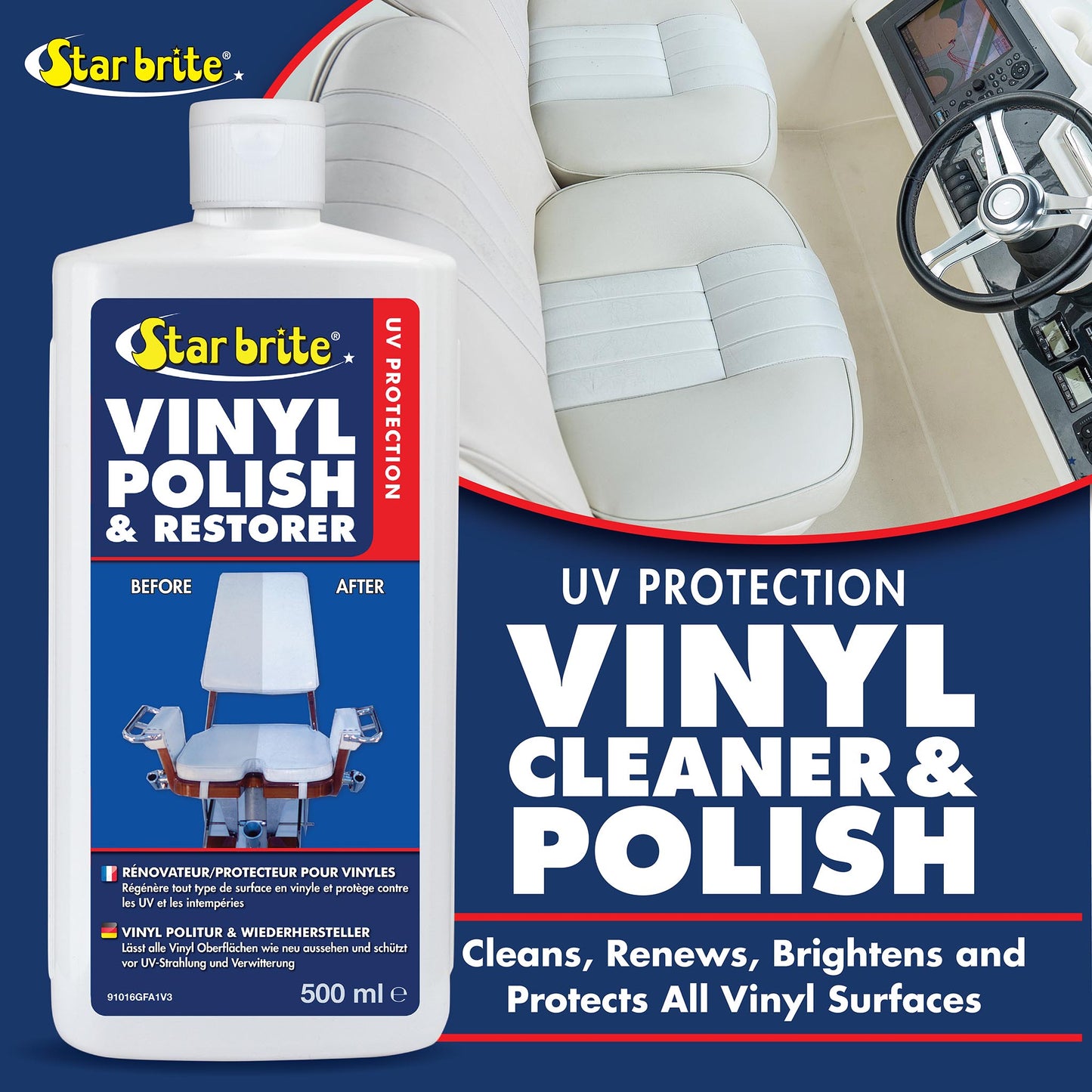 Vinyl Cleaner & Polish - UV Protection - Star brite Distributing, LLC