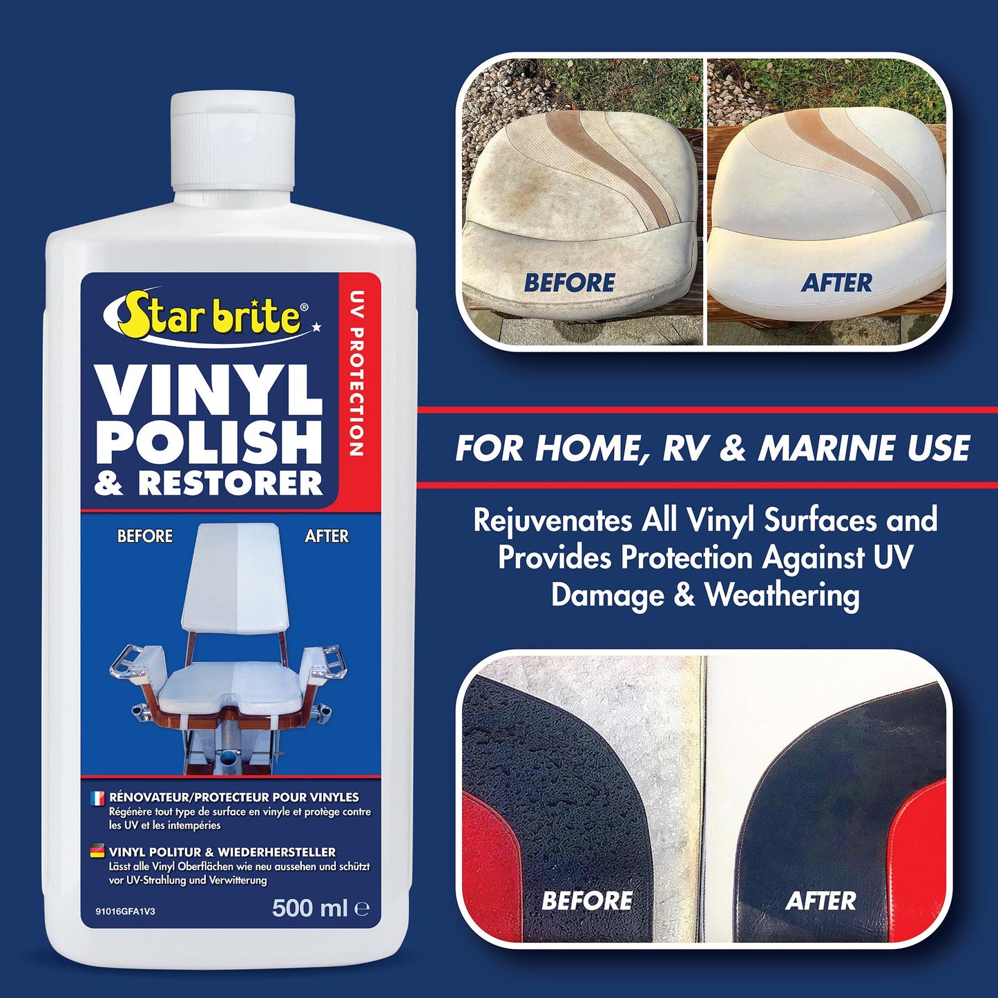 Vinyl Cleaner & Polish - UV Protection - Star brite Distributing, LLC