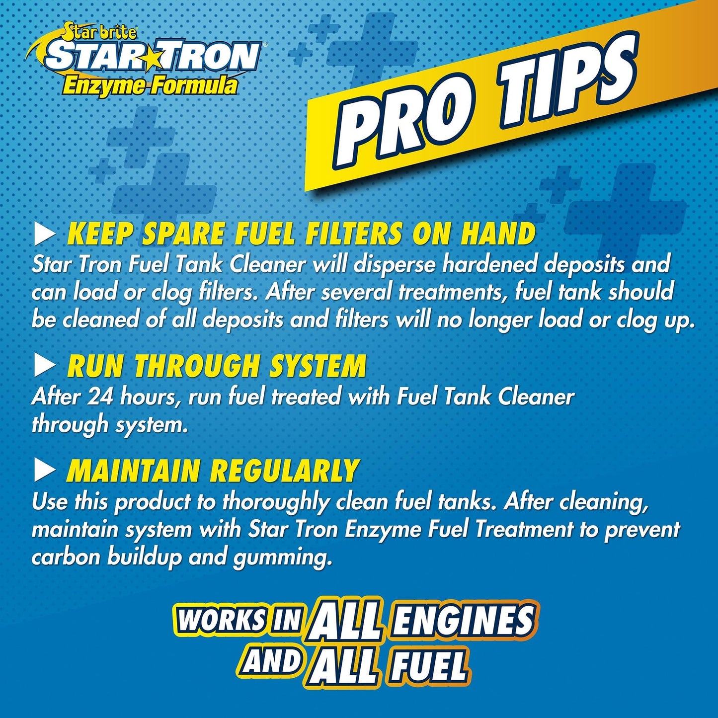Star Tron Fuel Tank Cleaner - Concentrated Gas/Diesel Formula - Star brite Distributing, LLC