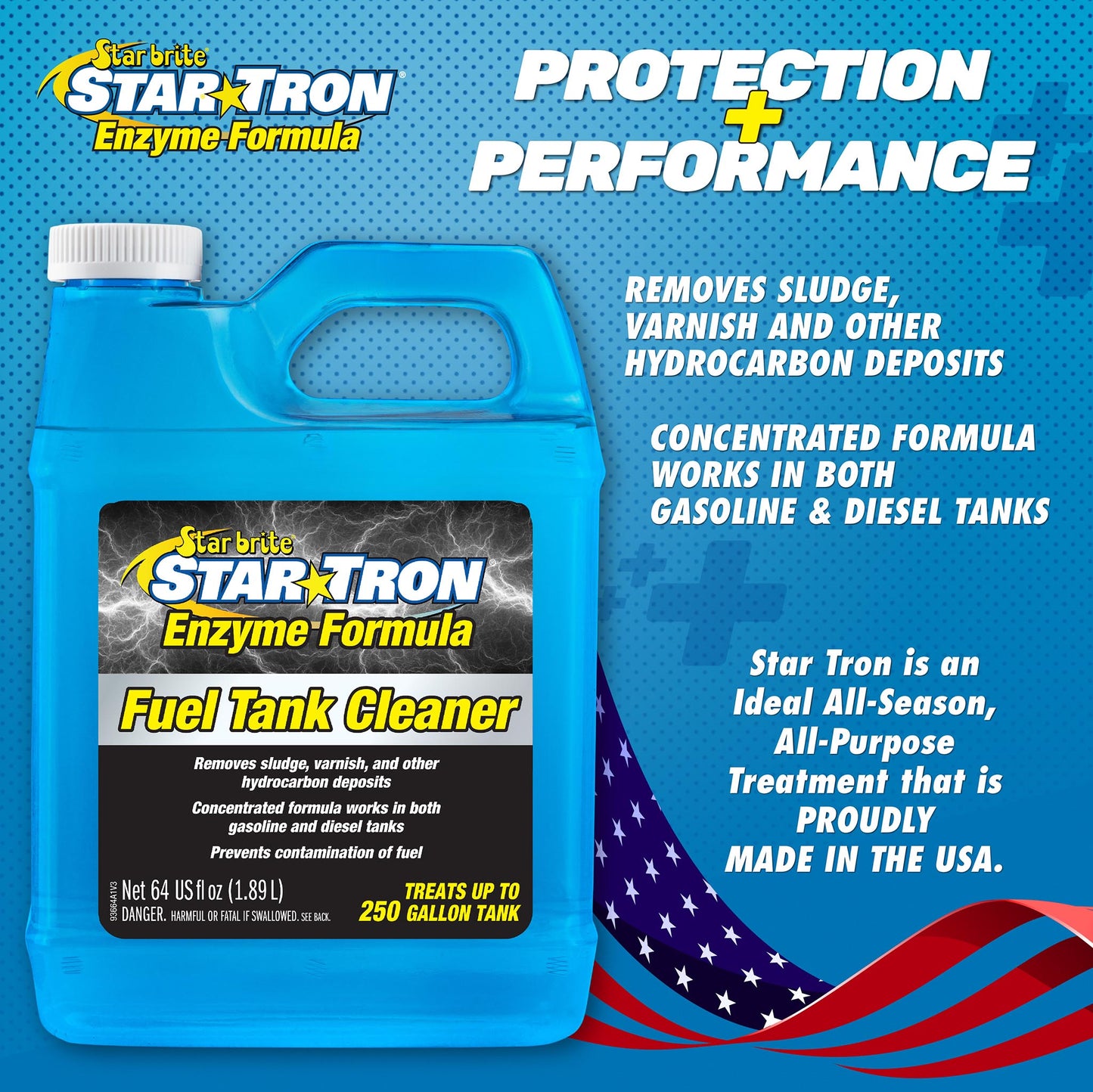 Star Tron Fuel Tank Cleaner - Concentrated Gas/Diesel Formula - Star brite Distributing, LLC