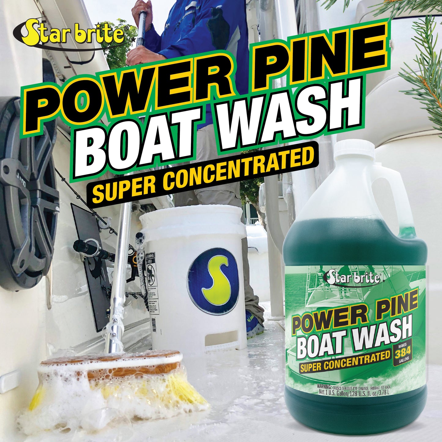 Power Pine Boat Wash - Concentrated Marine Grade Formula
