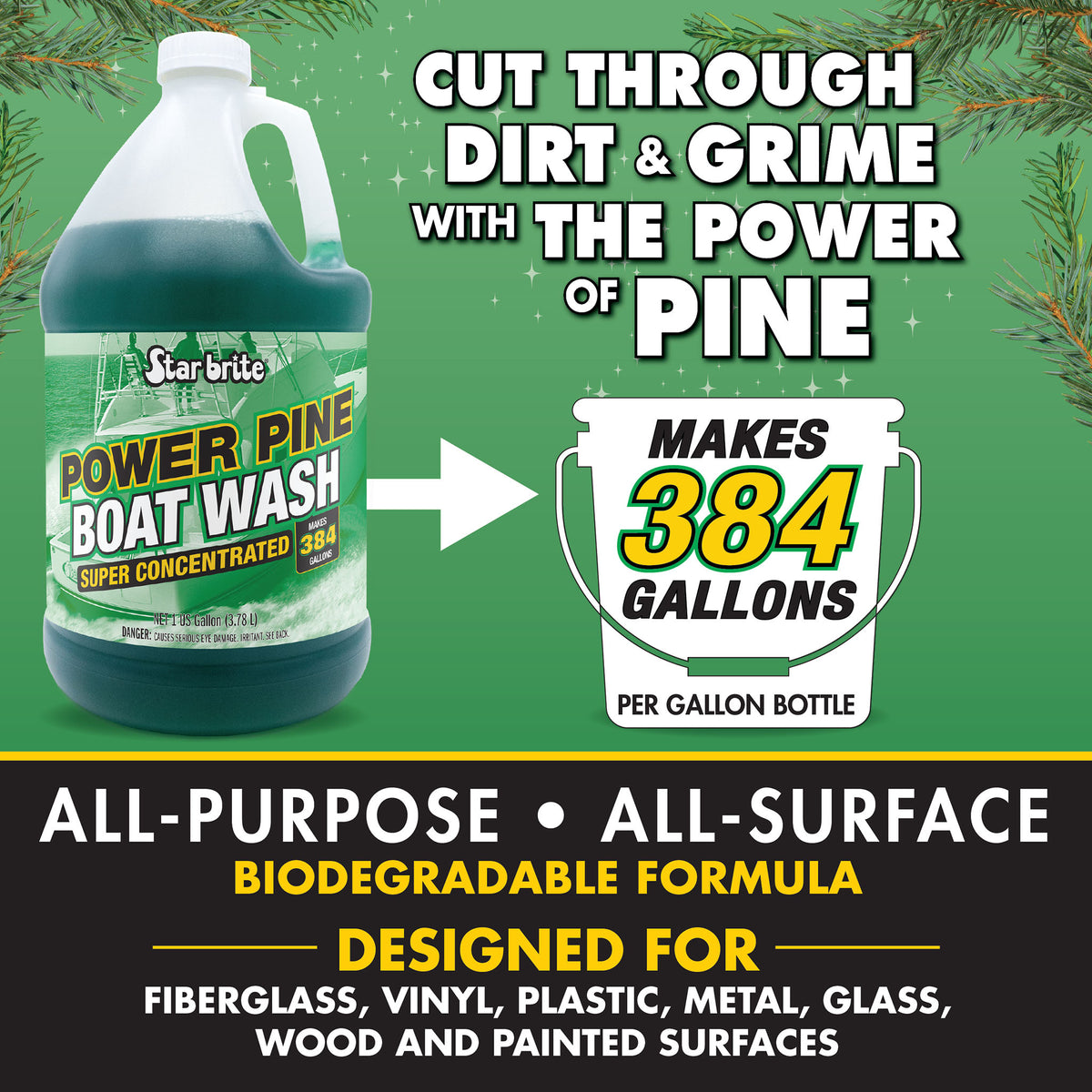 Power Pine Boat Wash Super Concentrate