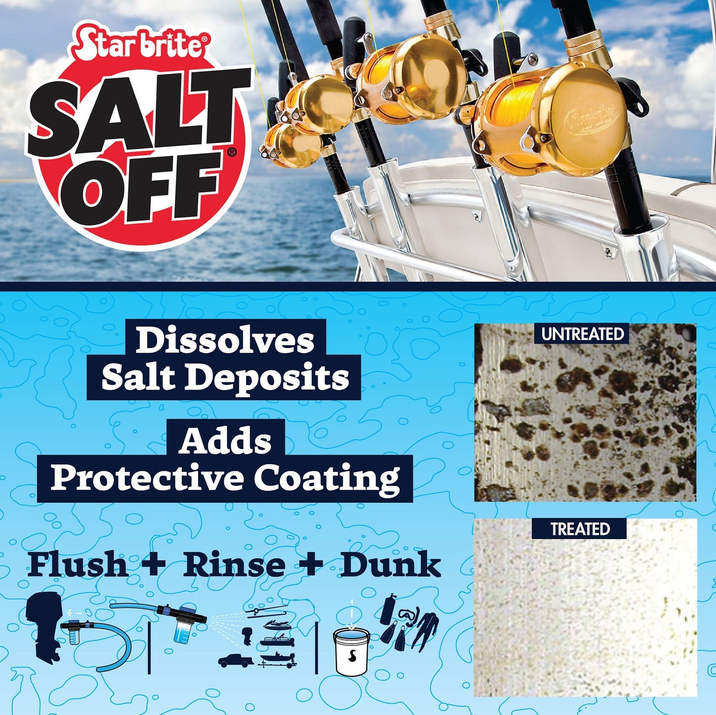 Salt Off Concentrate - Salt Remover Wash & Engine Flush - Star brite Distributing, LLC