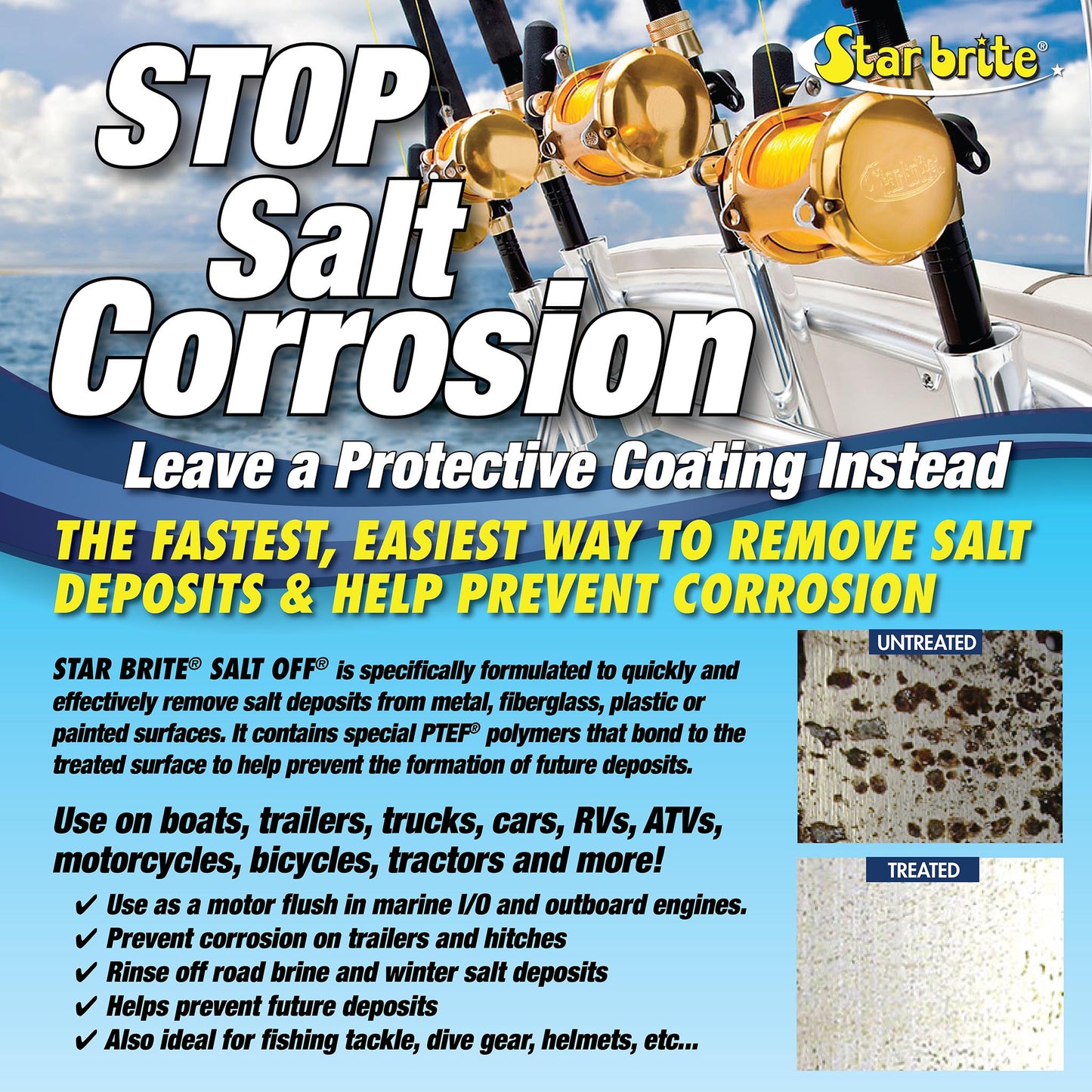 Salt Off Concentrate - Salt Remover Wash & Engine Flush - Star brite Distributing, LLC