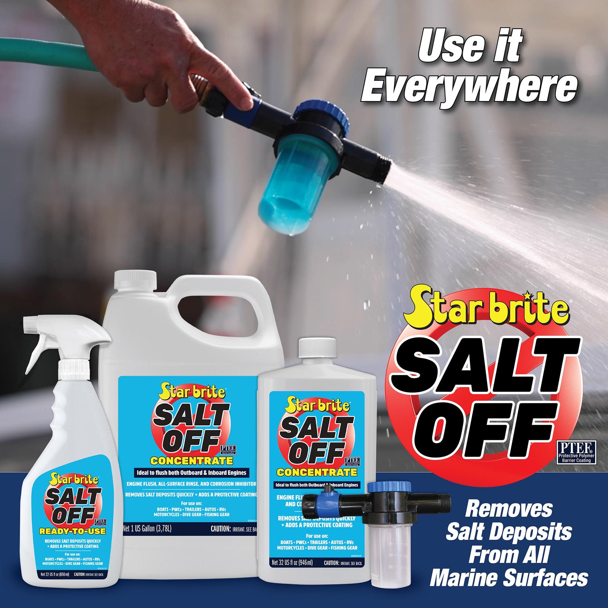 Salt Off Concentrate - Salt Remover Wash & Engine Flush - Star brite Distributing, LLC