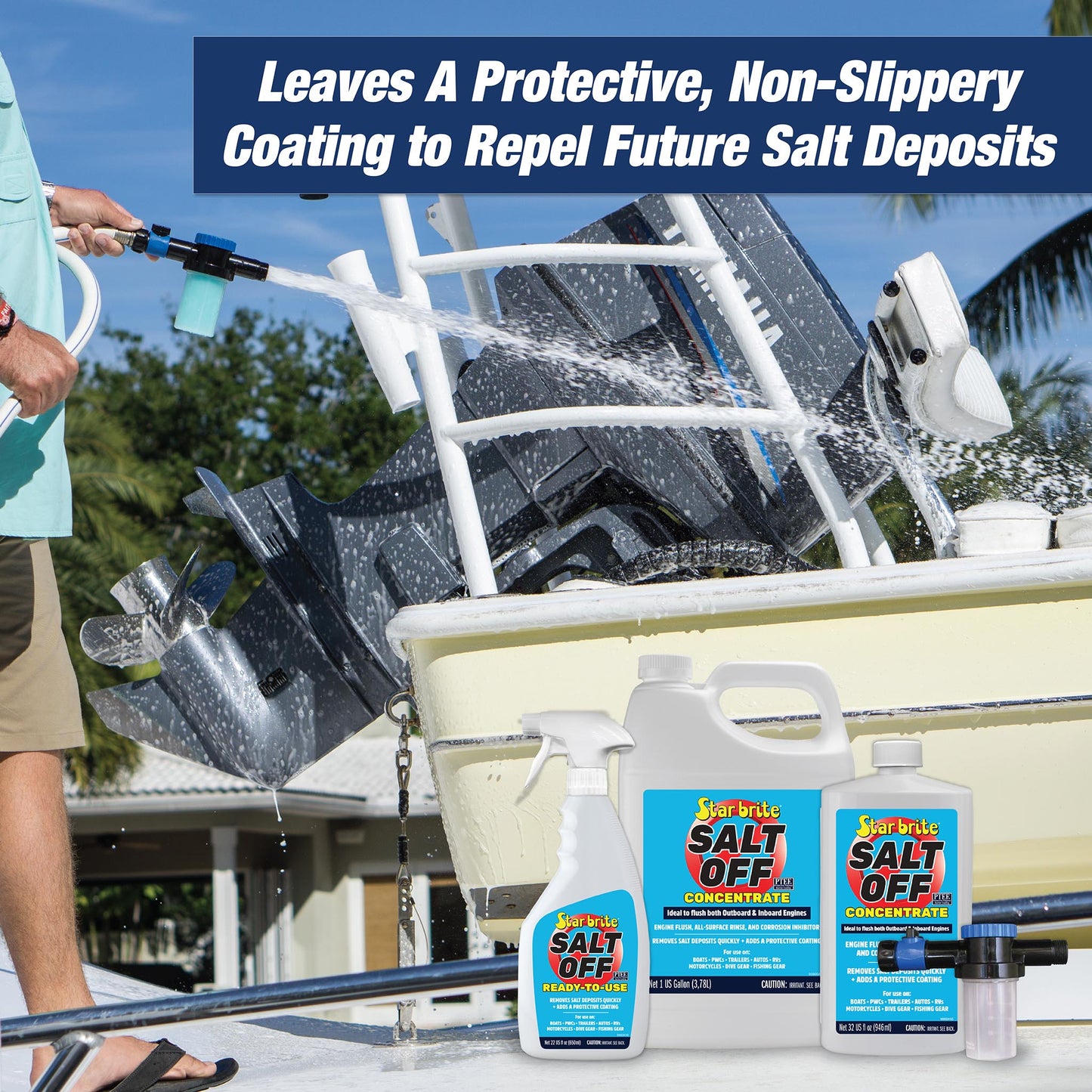 Salt Off Concentrate - Salt Remover Wash & Engine Flush - Star brite Distributing, LLC