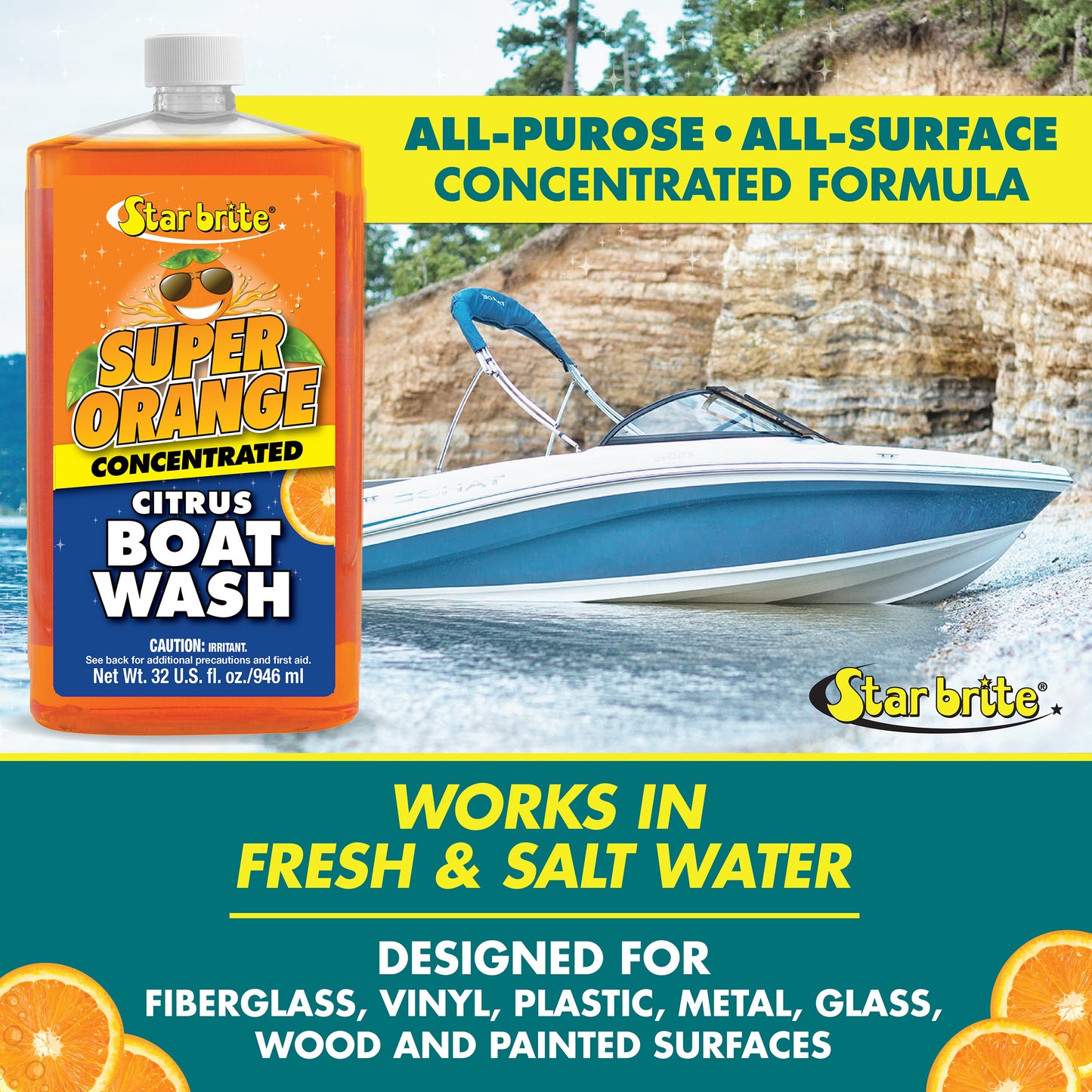 Super Orange Citrus Boat Wash Concentrate