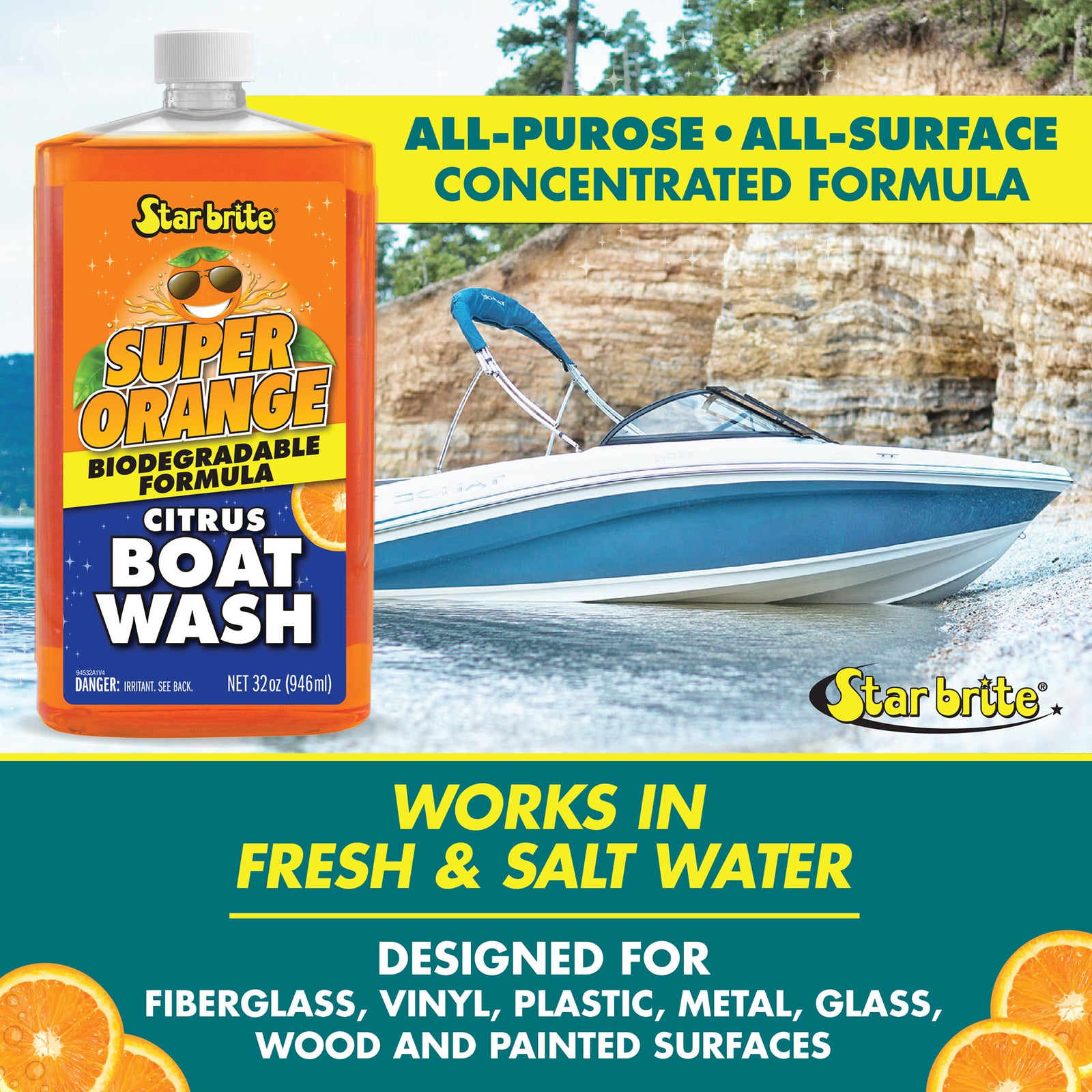 Super Orange Citrus Boat Wash Concentrate