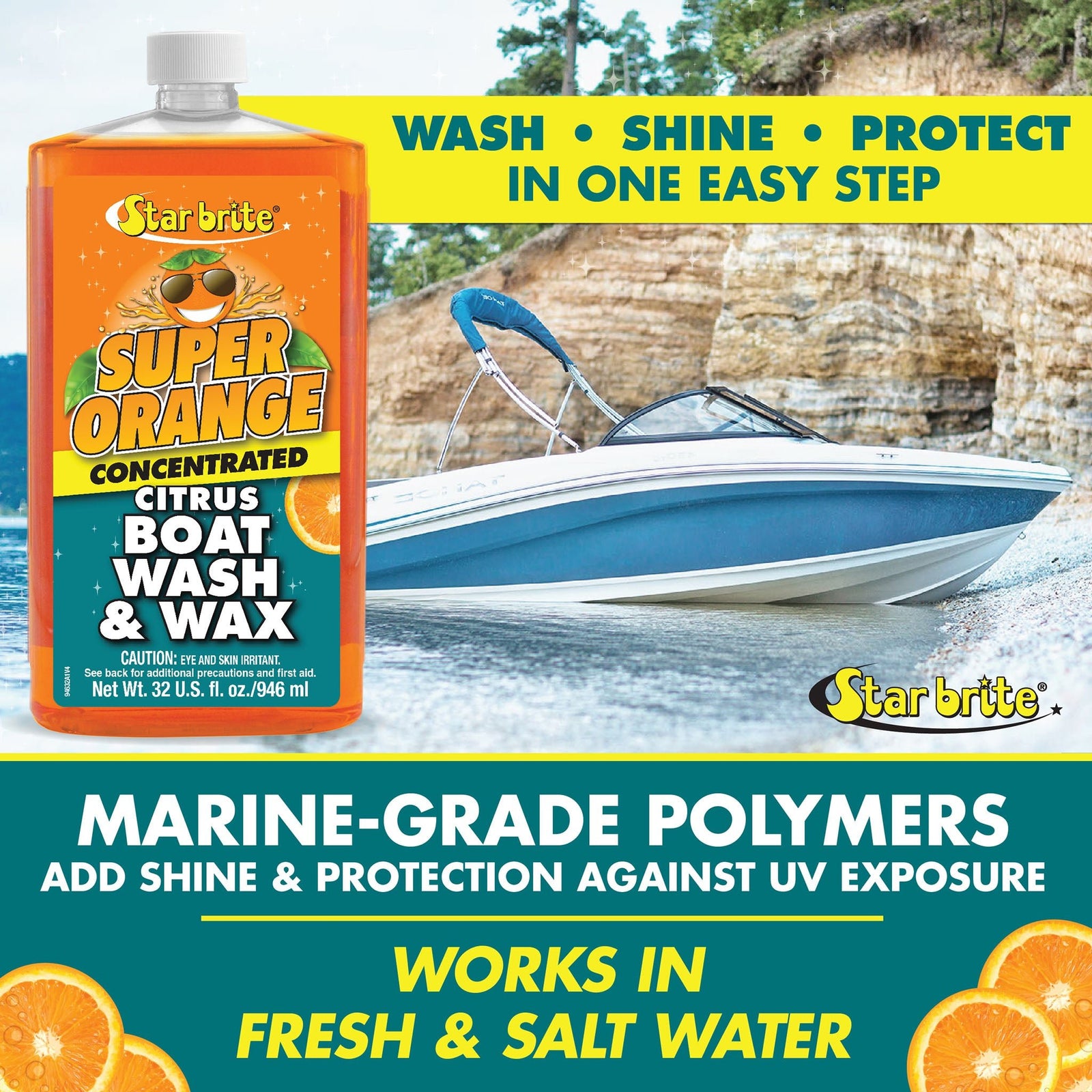 Citrus Boat Wash & Wax Concentrate - Star brite Distributing, LLC