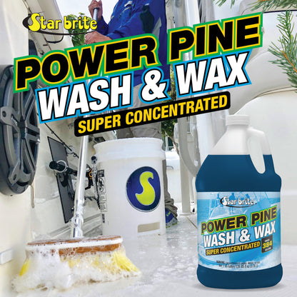 Power Pine Wash & Wax - Concentrated Marine Grade Formula