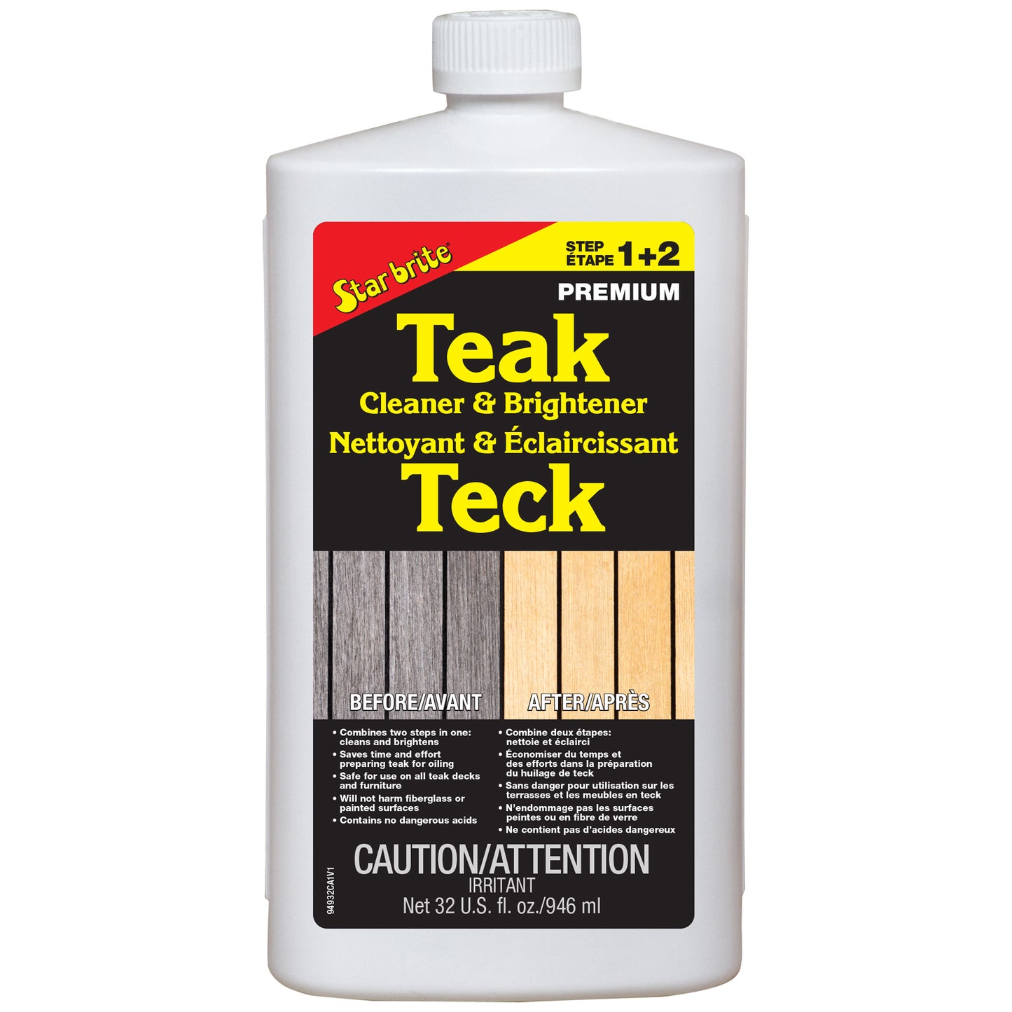 Teak Cleaner & Brightener - Restore & Enhance Wood Grain